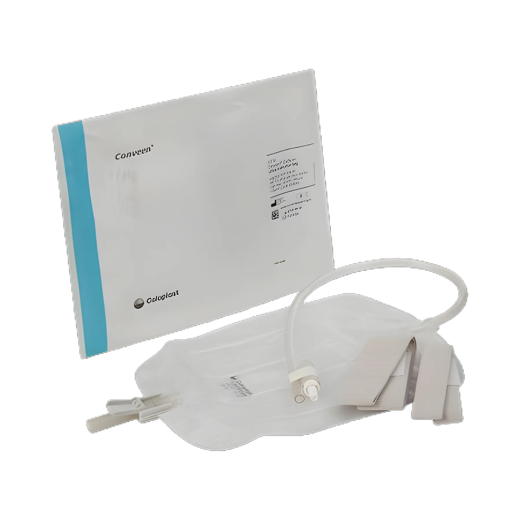 Urinary Leg Bag Conveen® Security+ Anti-Reflux Valve NonSterile 600 mL Polyethylene / Flocked