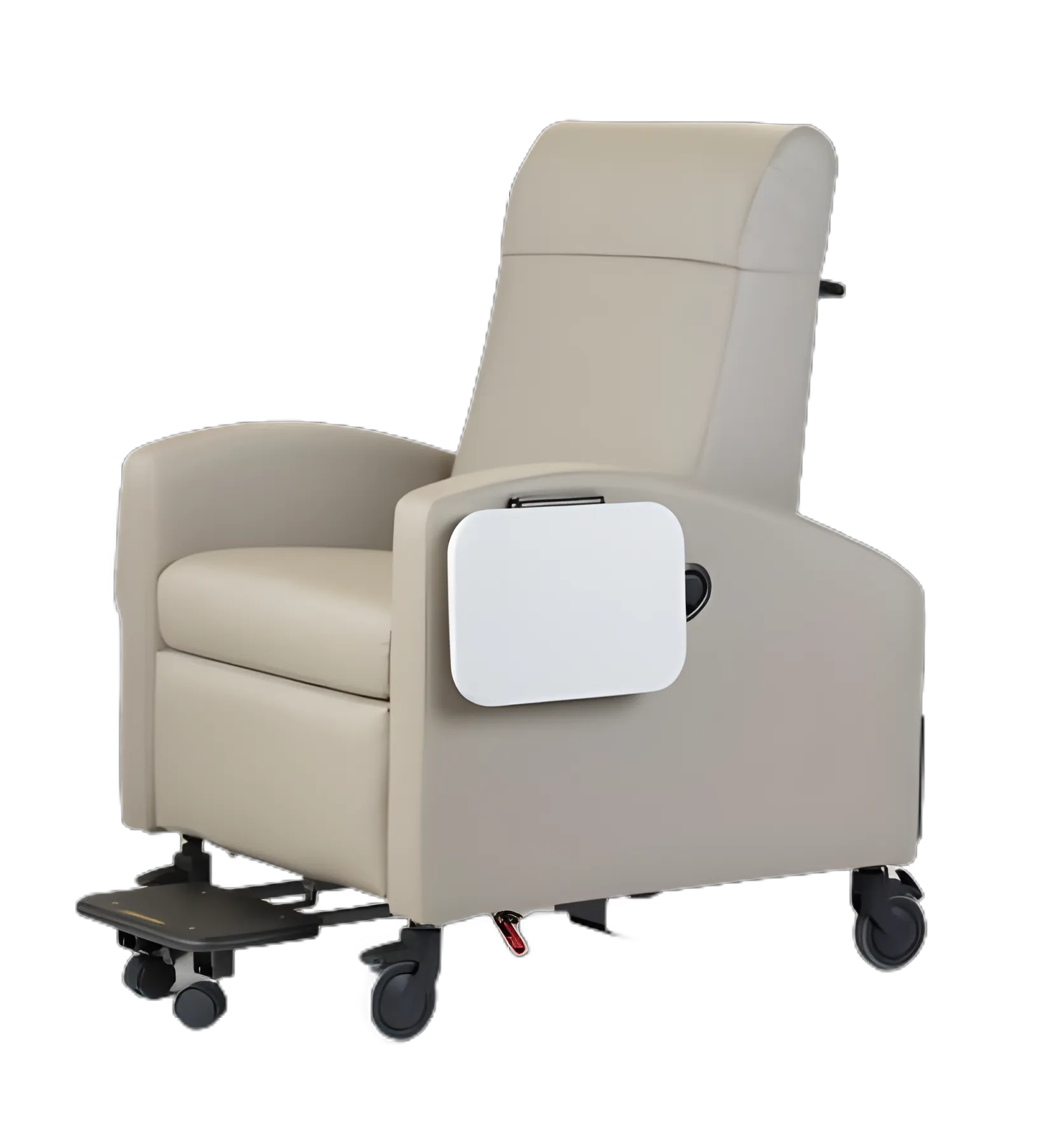 Recliner Inverness 24 Hour Treatment Carbon 5 Inch Front Fixed Locking, 5 Inch Rear Swivel Locking