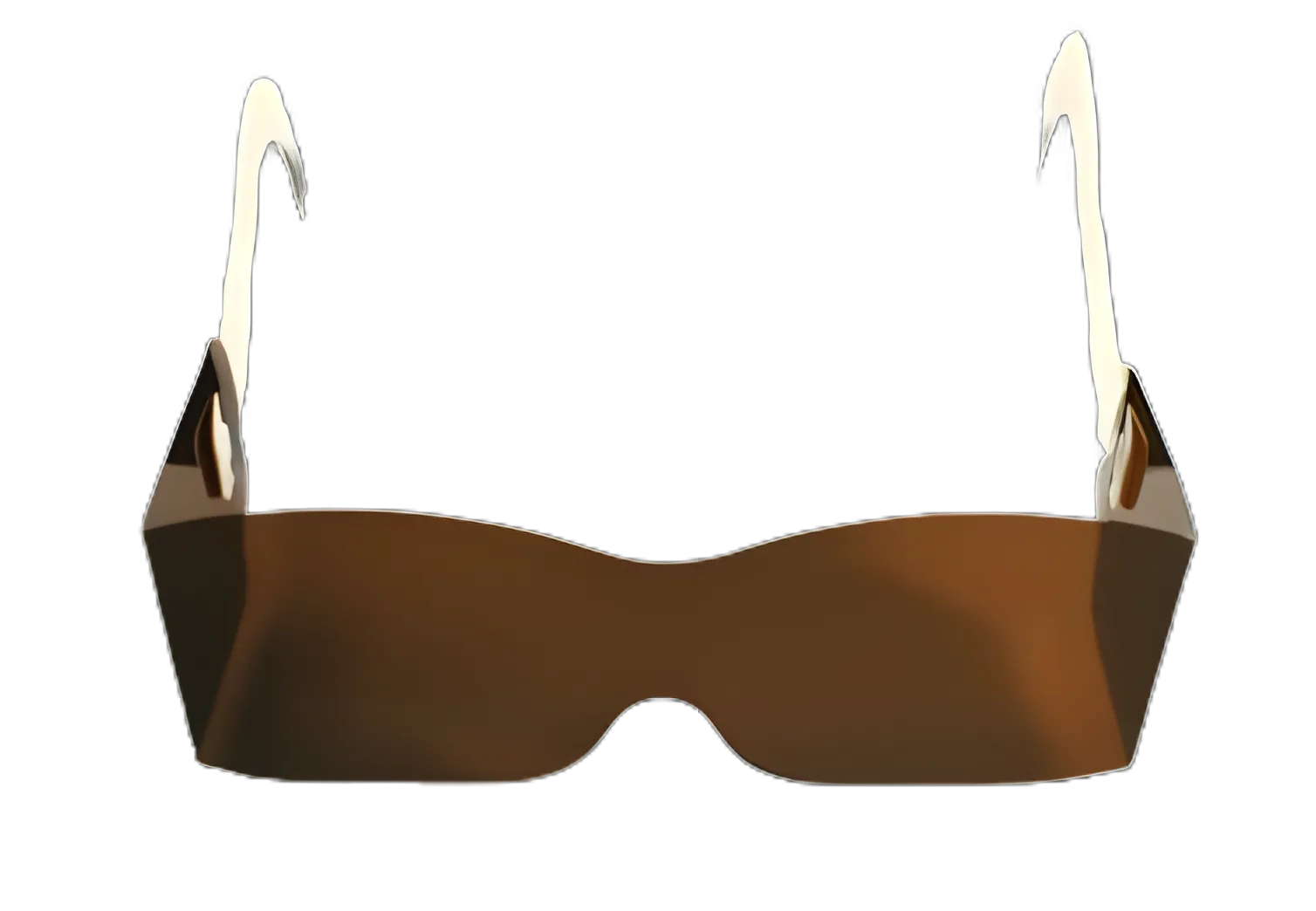 Post Mydriatic Glasses Fit Over Uncoated Amber Tint Plastic Lens Amber Frame Over Ear One Size Fits Most
