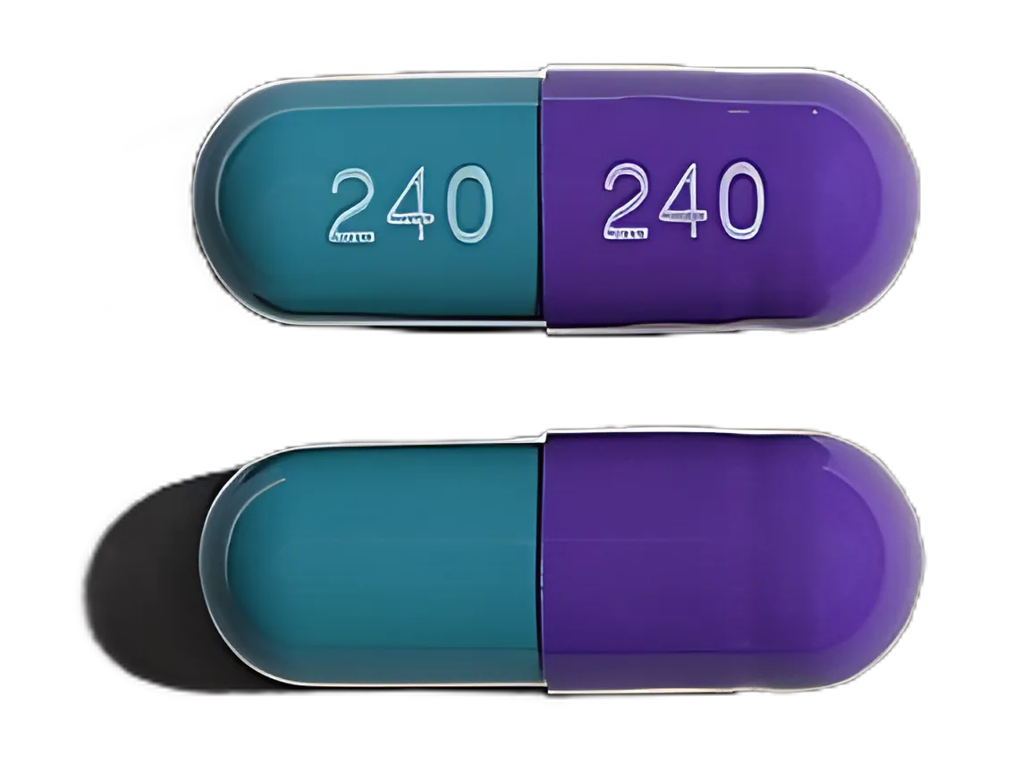 Diltiazem HCl 240 mg Capsules by Valeant Pharmaceuticals - 90 Count Bottle