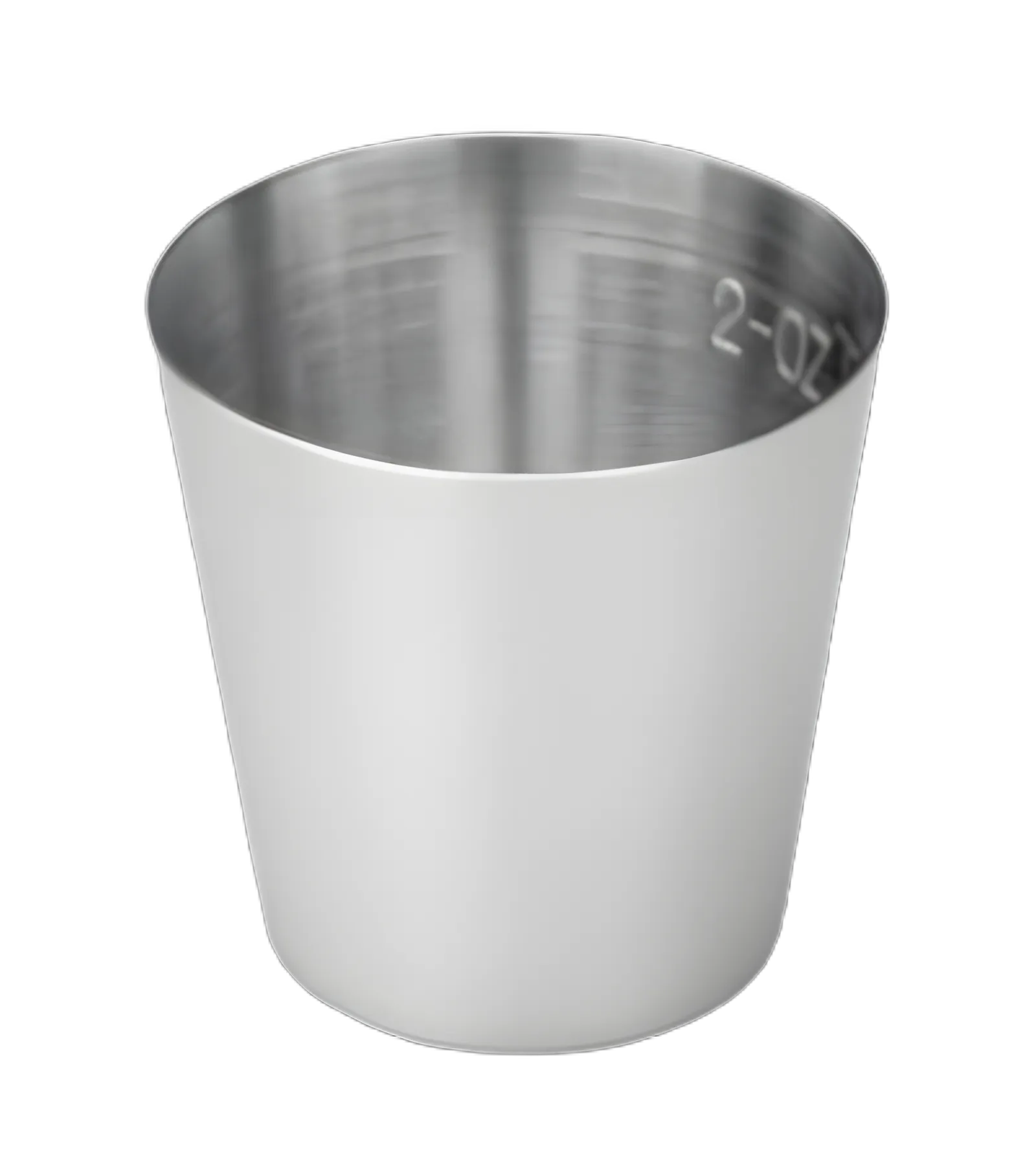 Graduated Medicine Cup Polar Ware 2 oz. Silver Stainless Steel Reusable