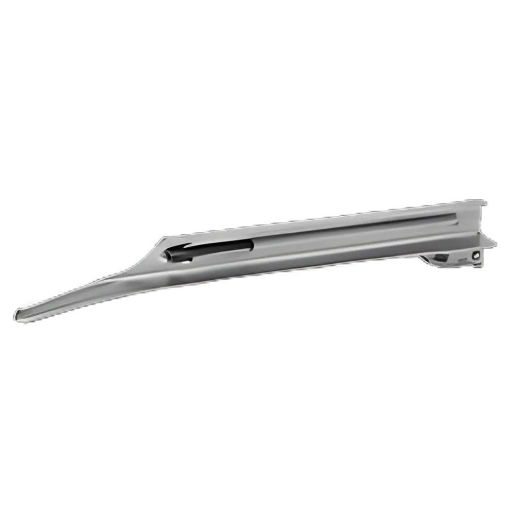 Curaplex® Miller Type Laryngoscope Blade Size 4 for Large Adults - Stainless Steel, Fiber Optic - 301-B5140