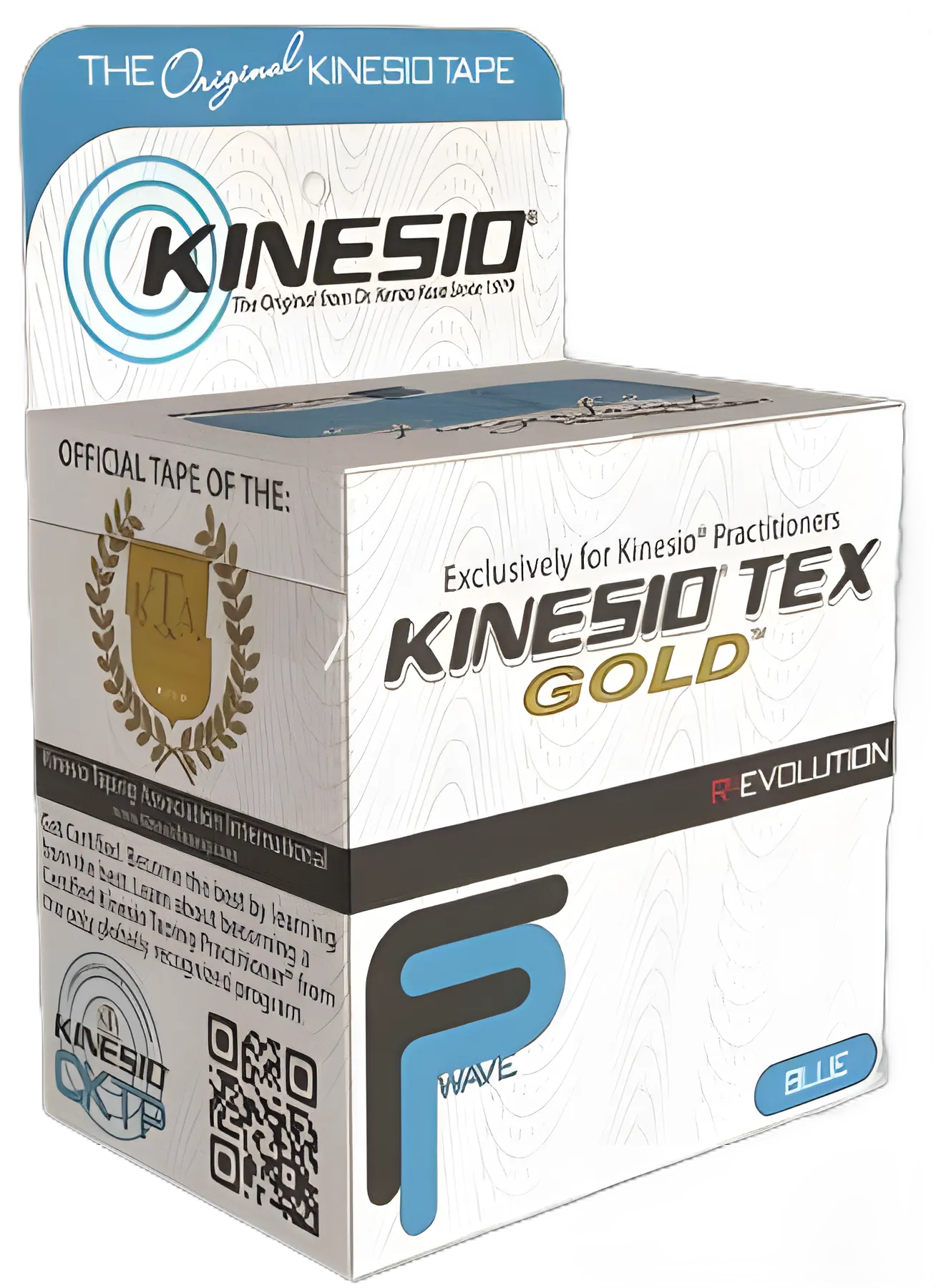 Kinesio Tex Gold FP Blue Kinesiology Tape 2 Inch X 5-1/2 Yard Cotton NonSterile