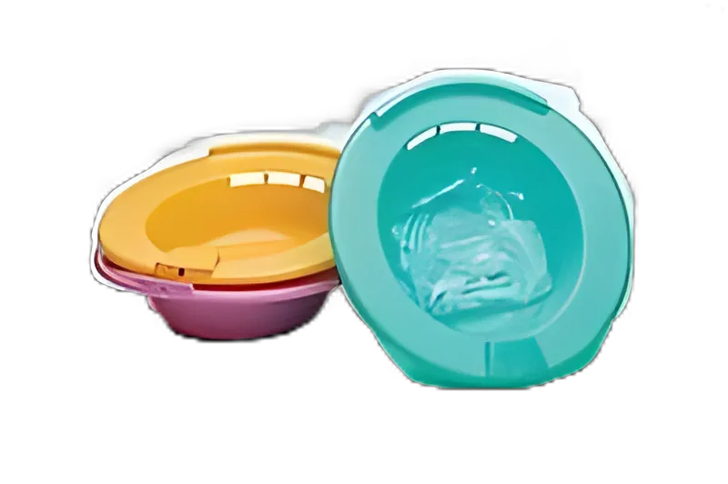 Sitz Bath Kit with 2000 mL Bag - Dusty Rose Plastic for Rectal and Perineal Therapy