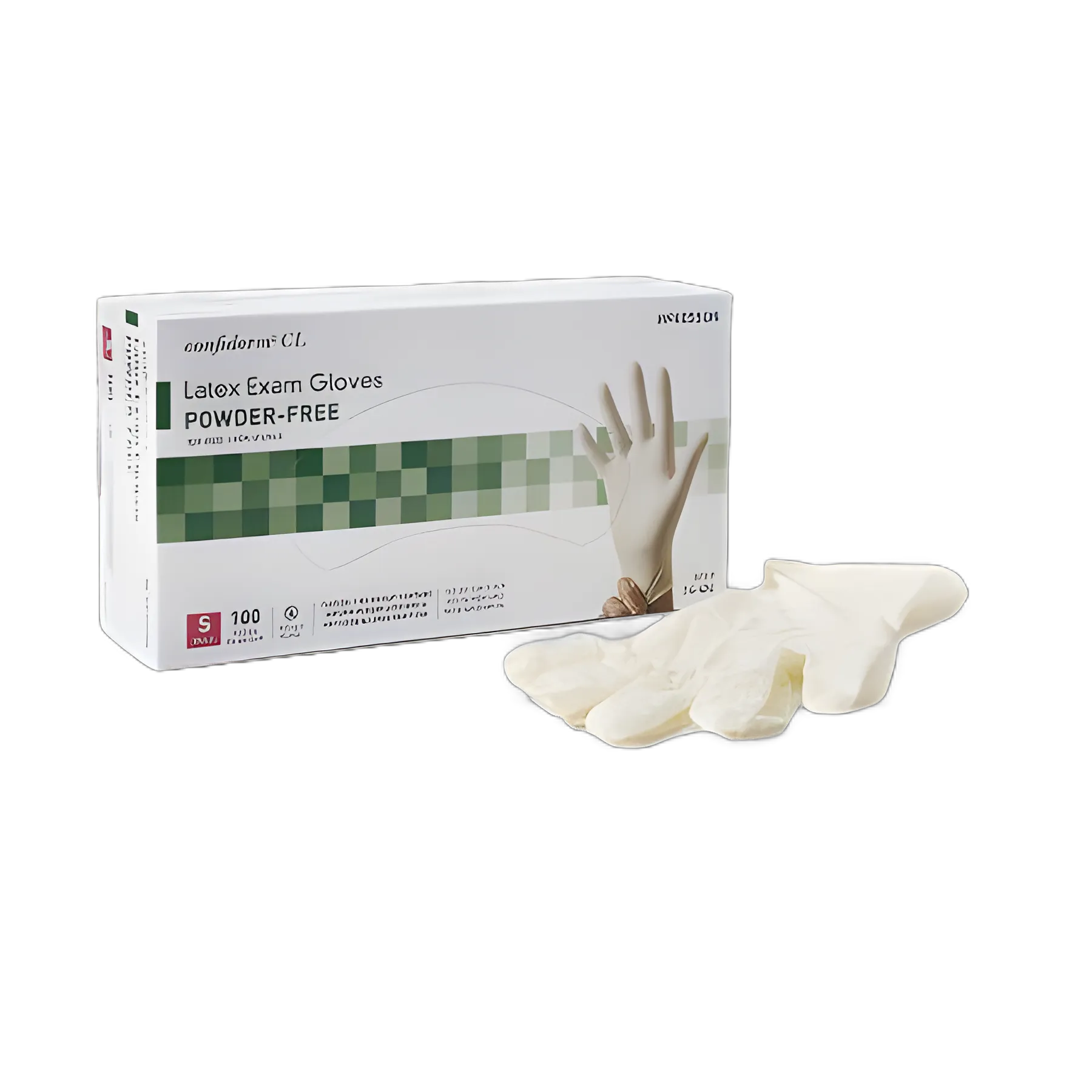 Exam Glove McKesson Confiderm® Small NonSterile Latex Standard Cuff Length Textured Fingertips Ivory Not Rated