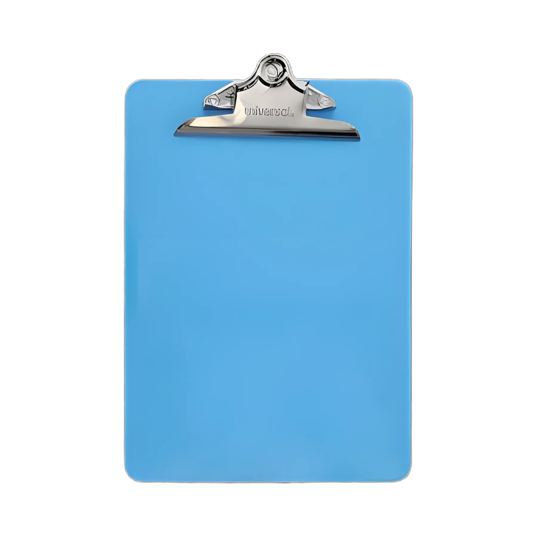 Plastic Clipboard with High Capacity Clip, 1.25" Clip Capacity, Holds 8.5 x 11 Sheets, Translucent Blue