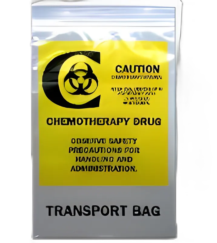 Chemo Drug Transport Bag Elkay® Plastics Clear Bag LDPE 6 X 9 Inch
