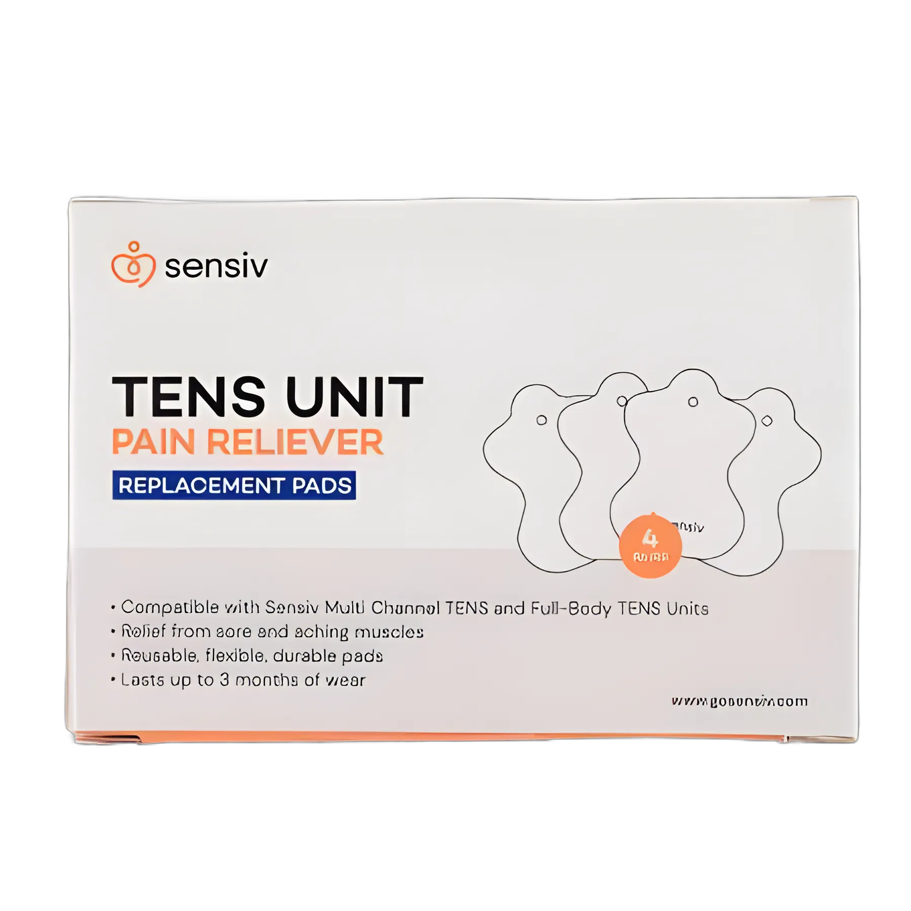 Sensiv Electrotherapy Electrode For Sensiv Multi-Channel and Full-Body TENS Units