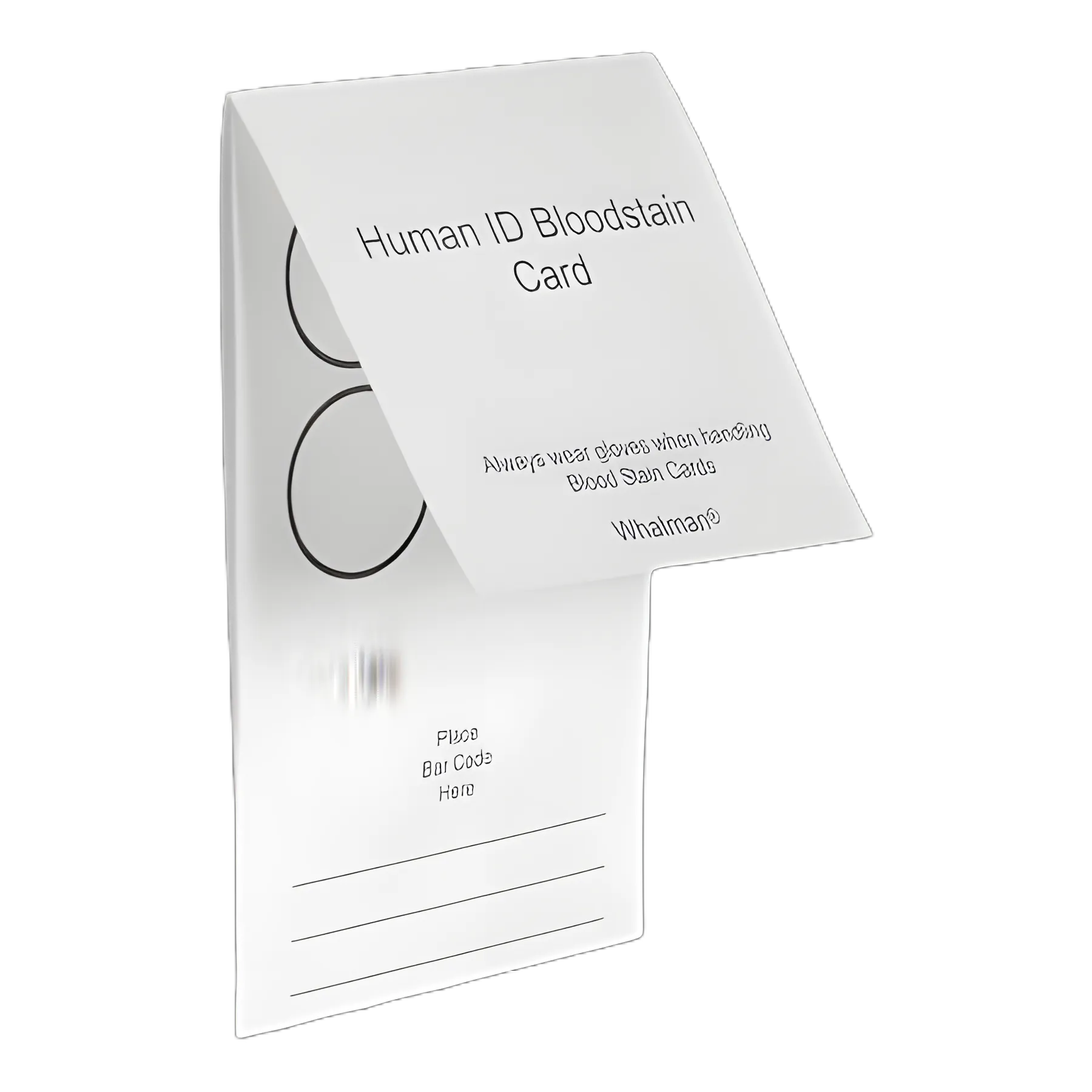 Blood Stain Card Whatman® For Collection and Transport of Blood and Body Fluids