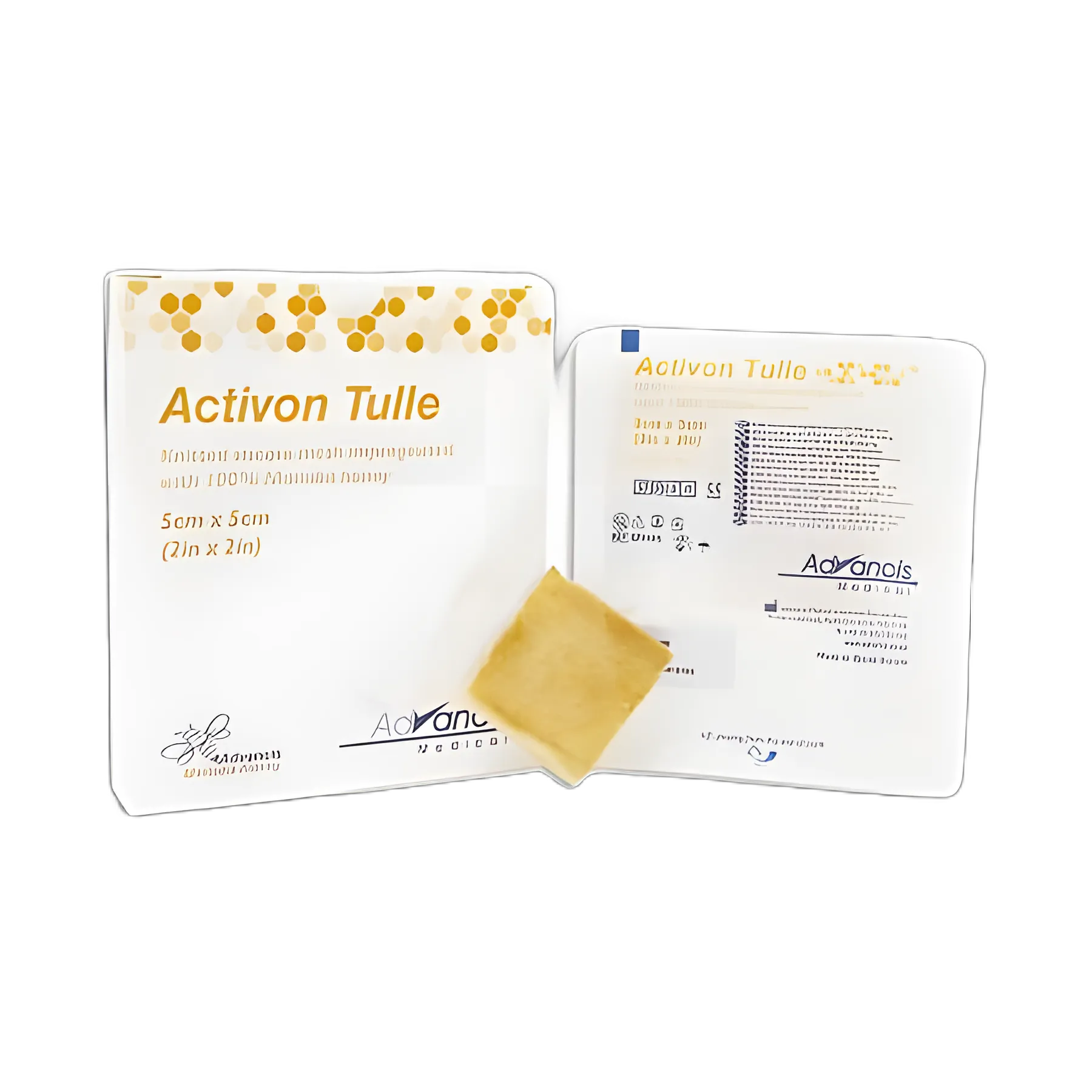 Honey Wound and Burn Dressing Activon® Tulle Square 2 X 2 Inch Sterile