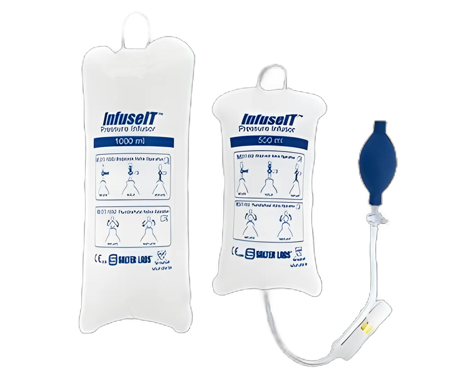Pressure Infusion Bag InfuseIT™ 3000 mL - Disposable with Thumb-Wheel Valve