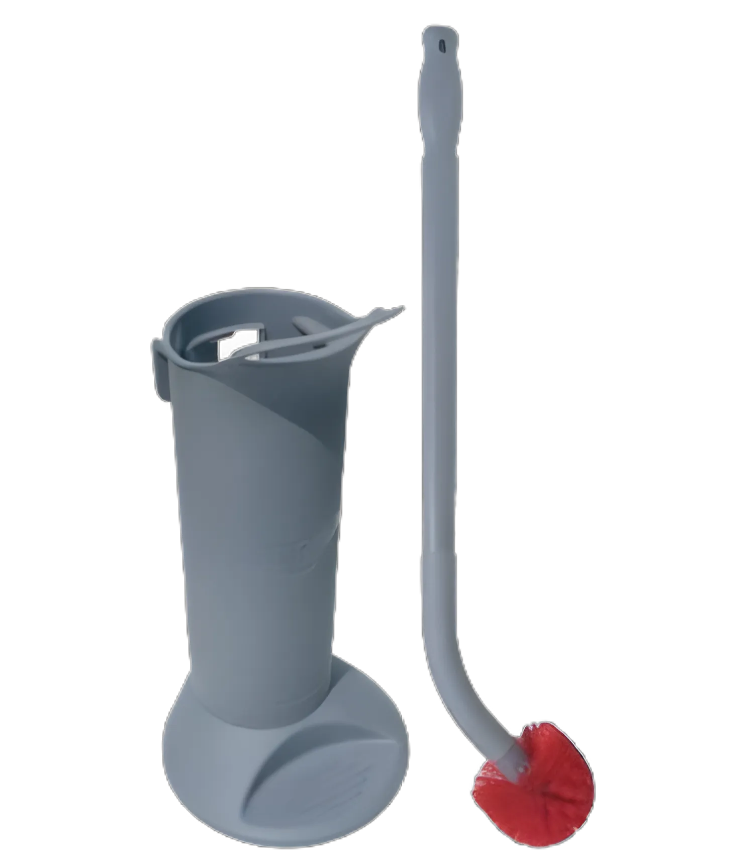 Unger® Ergonomic Toilet Brush Kit with Nylon Bristles and Plastic Handle