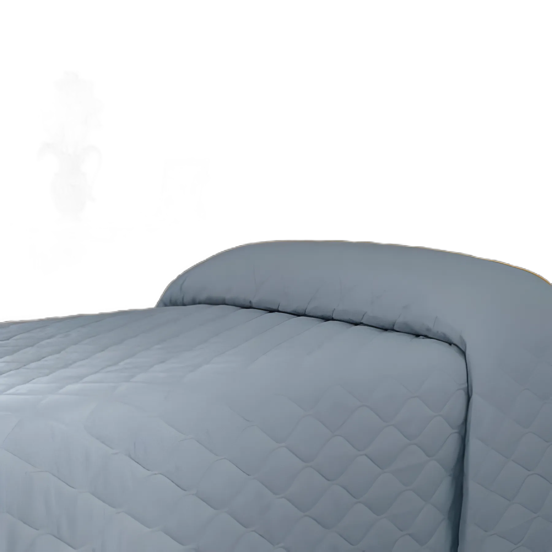 Fitted Bedspread Quilted 74 W X 108 L Inch Cotton 50% / Polyester 50% Aqua