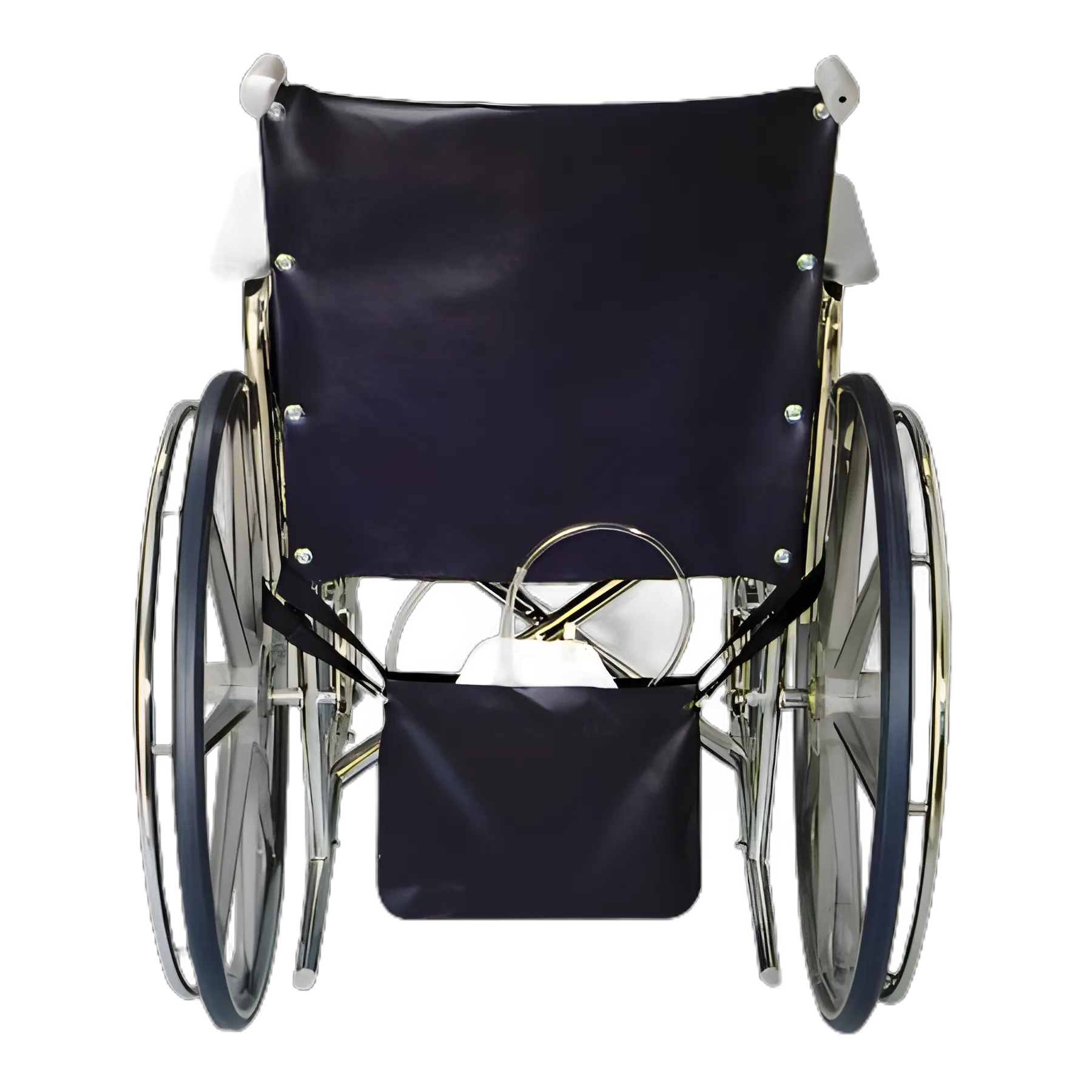 Urinary Drainage Bag Holder Thru-View Vinyl, Blue, Vinyl Window