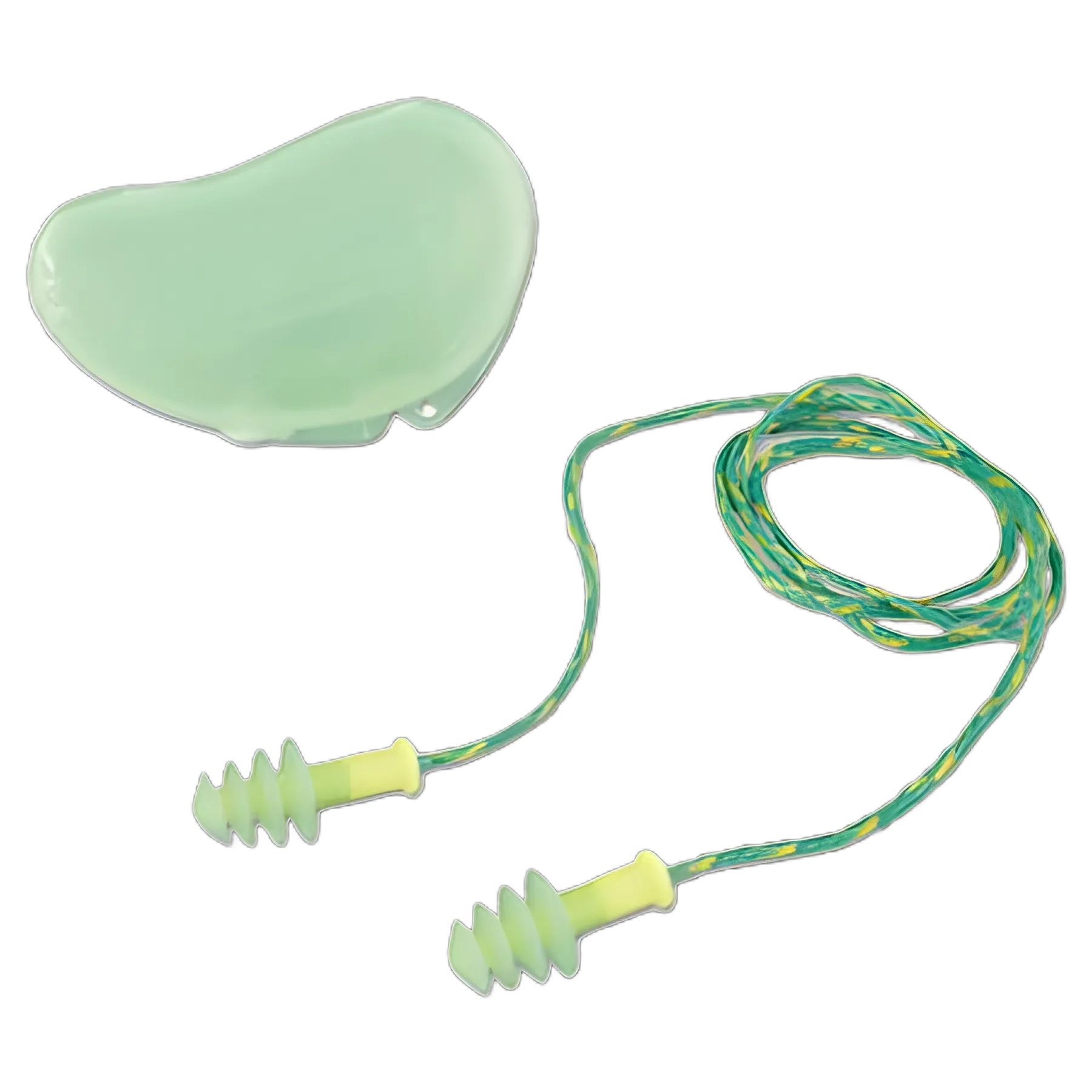 FUS30S-HP Fusion Multiple-Use Earplugs, Small, 27NRR, Corded, GN/WE, 100 Pairs