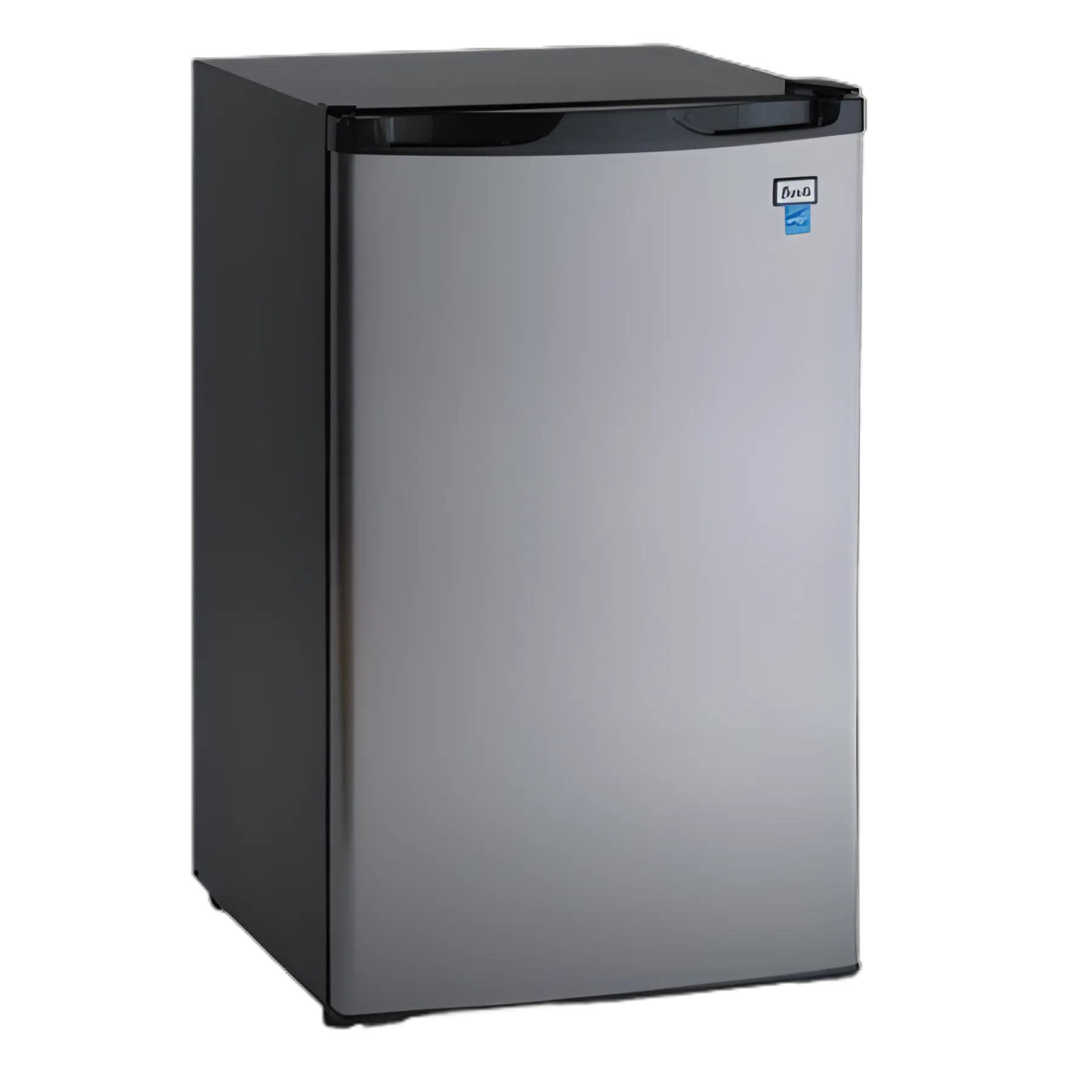 4.4 CF Refrigerator, 19 1/2"W x 22"D x 33"H, Black/Stainless Steel