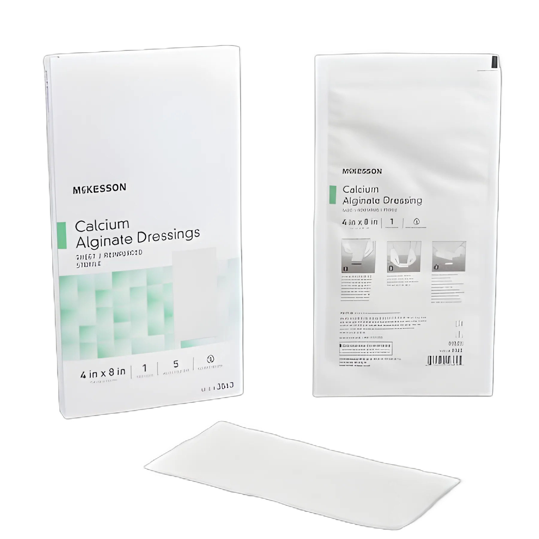Alginate Dressing McKesson 4 X 8 Inch Rectangle