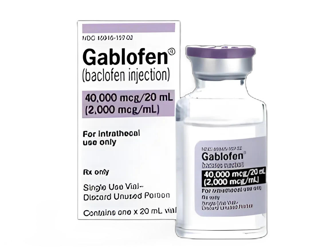 Gablofen Baclofen 20,000 mcg/mL Injection 20 mL by Piramal Critical Care