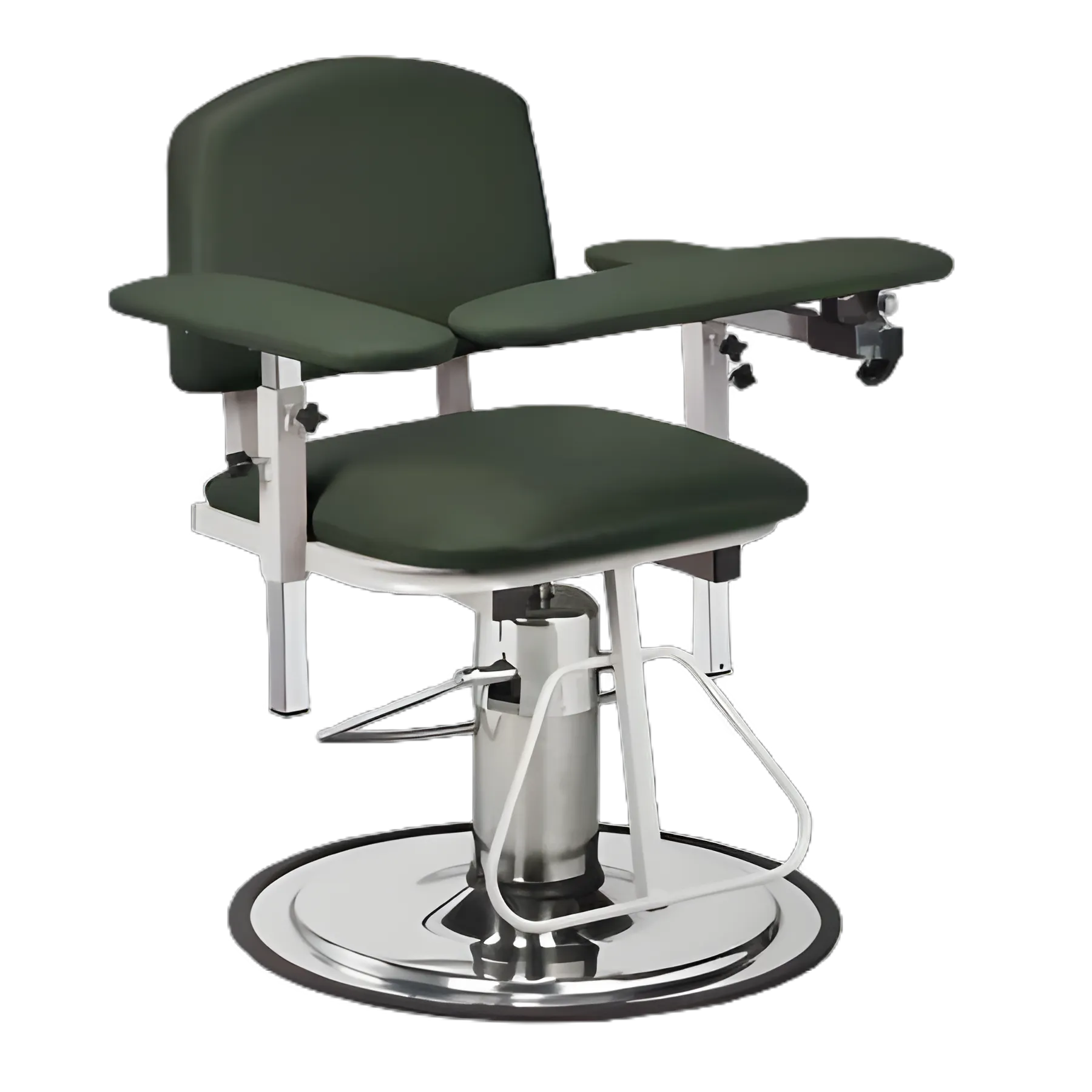 Blood Drawing Chair Clinton Padded Flip Up Arms Gunmetal