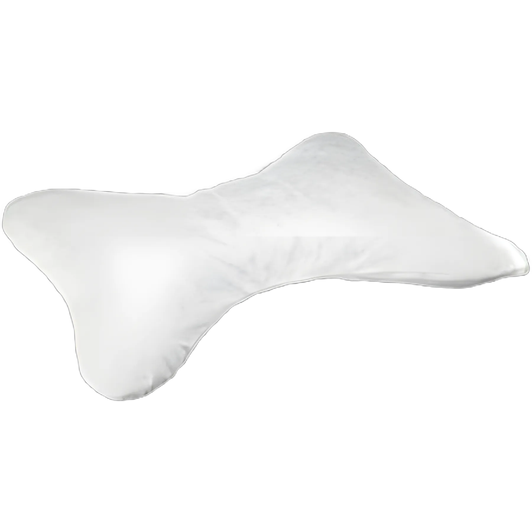 Alex Ortho Cervical Pillow 18x22 Inch, White, Polyester Fiber, Reusable
