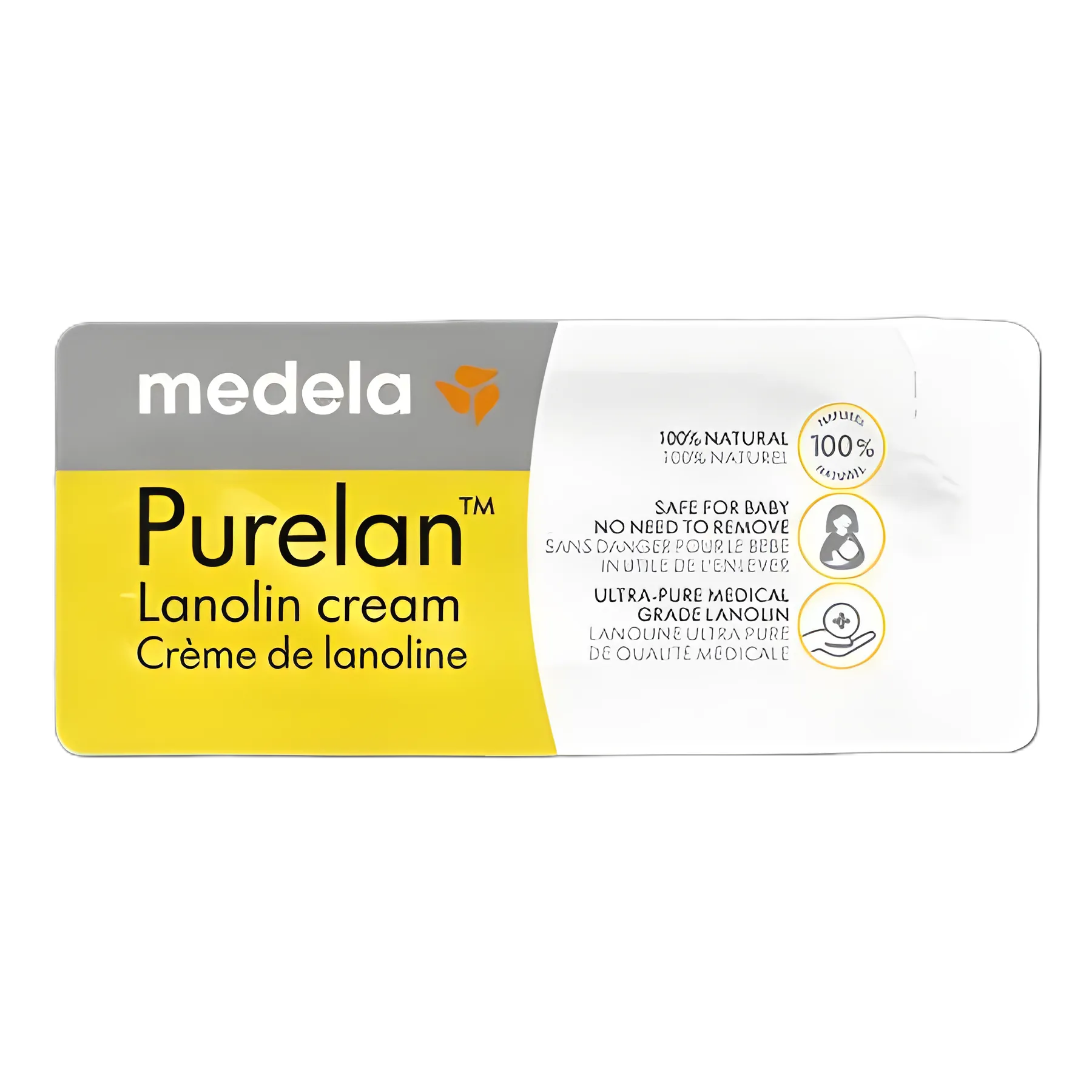 Purelan™ 100% Natural Lanolin Cream 0.04 oz - Hand & Body Moisturizer for Dry Skin