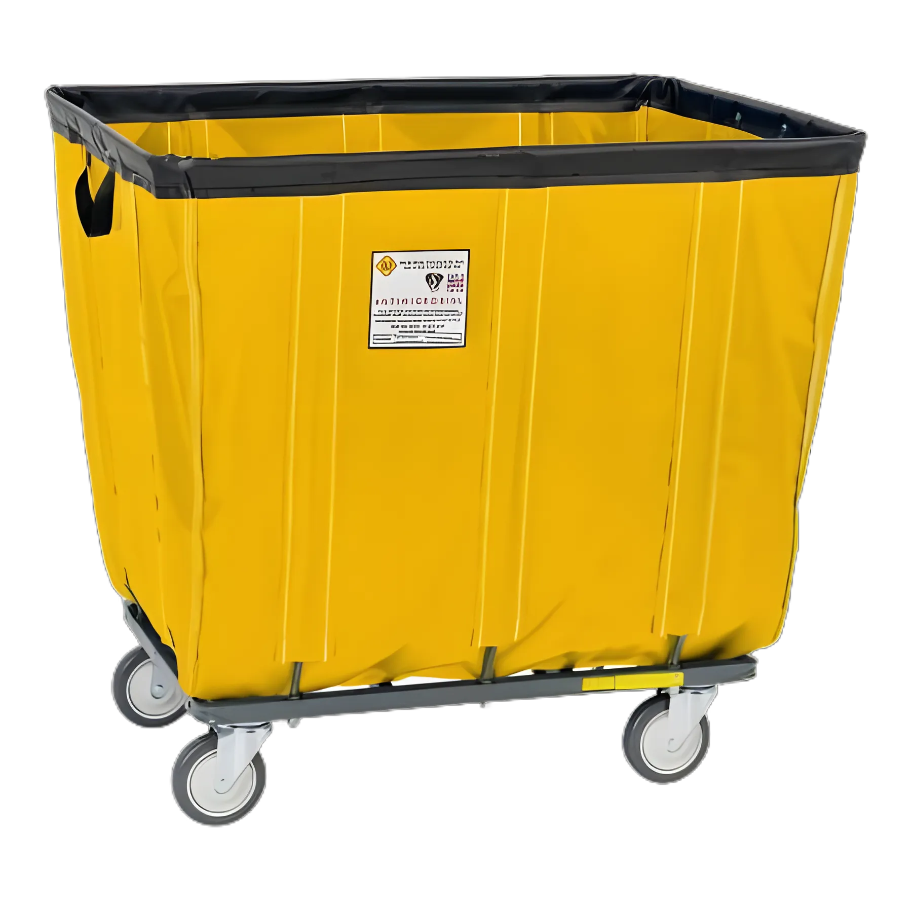 Basket Truck with Antimicrobial Liner 350 lbs. Steel 4 Inch Non-marking Casters