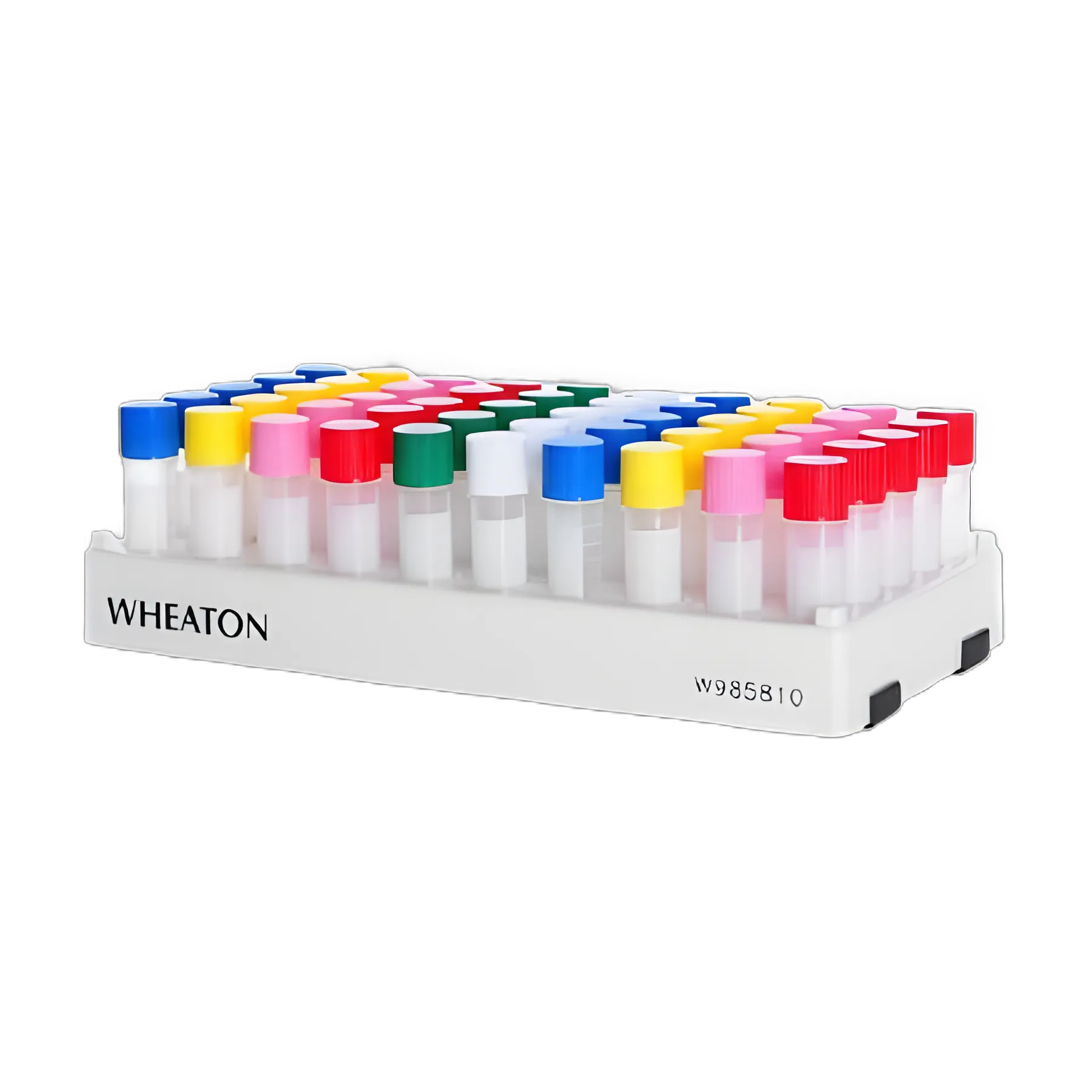 Stacking Cryogenic Rack Wheaton® 50 Place 12.5 mm Tube Size White 22 X 100 X 190 mm