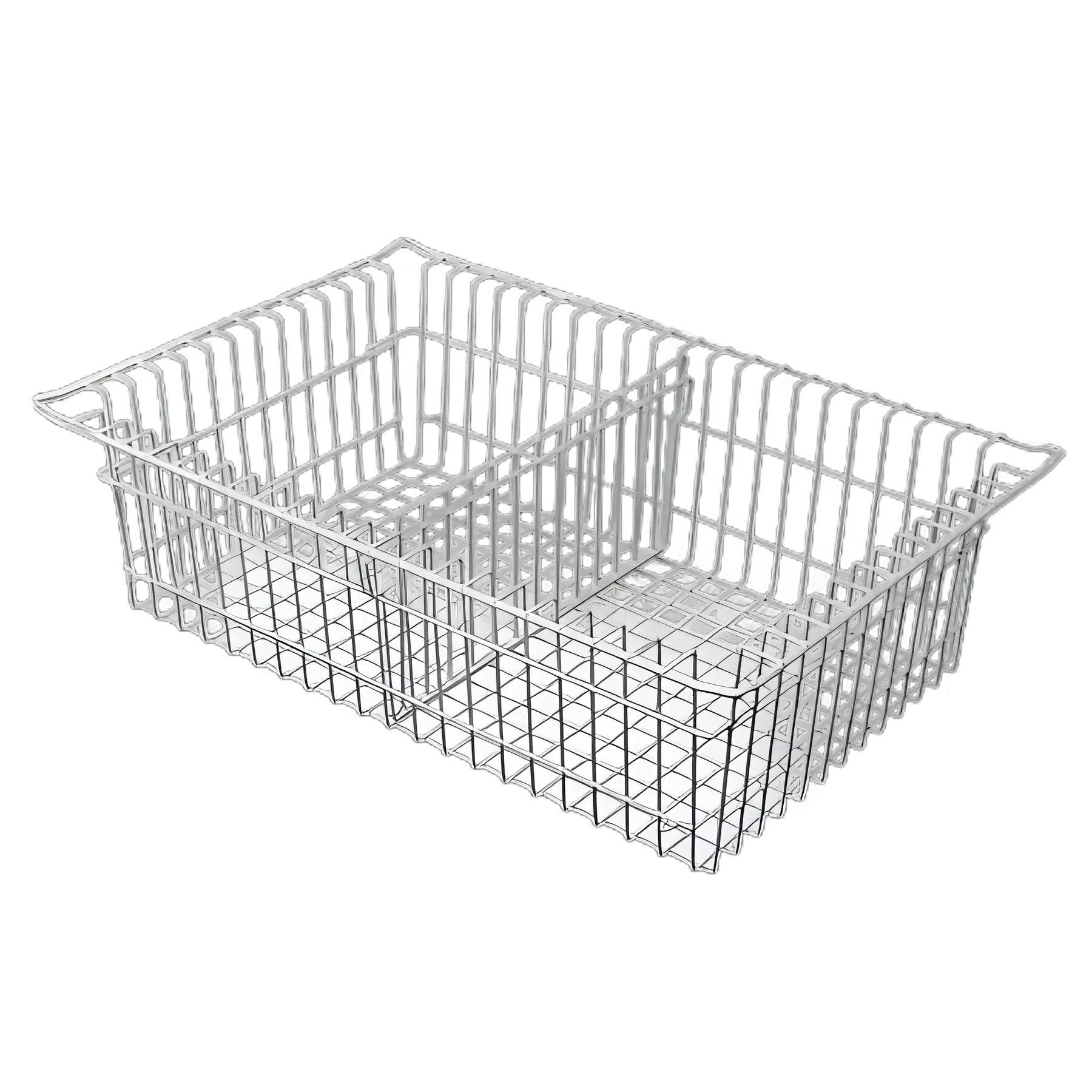 Wire Basket with Divider Silver Wire 5 Inch - 81071-2