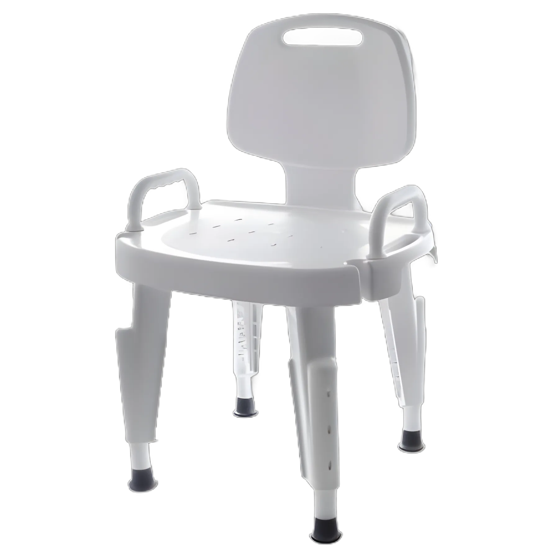 Bath Bench Maddak Removable Arms Plastic Frame Removable Backrest 17 Inch Seat Width 300 lbs. Weight Capacity