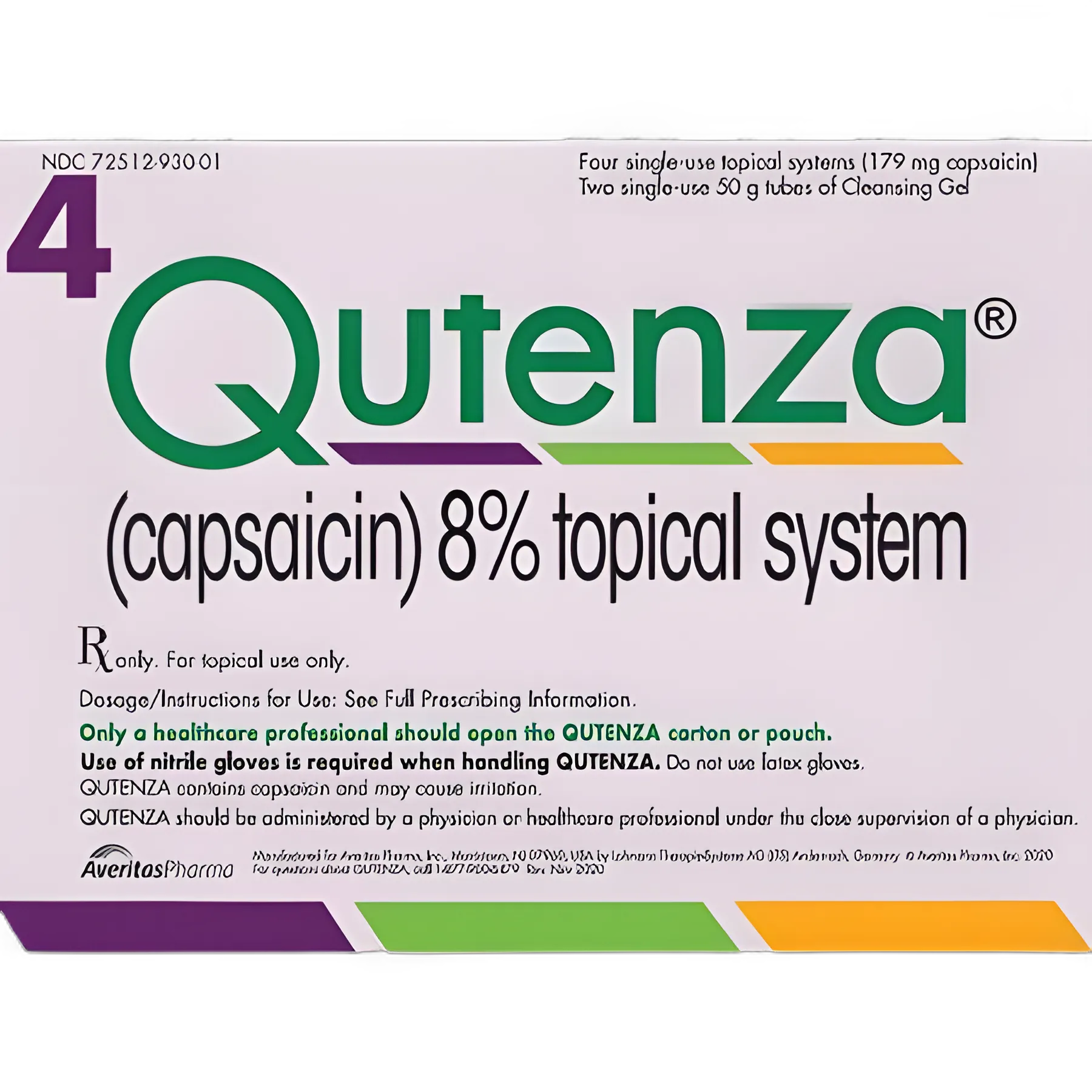 QUTENZA® Kit Capsaicin 0.08 Gel Single-Use Pouch 50 Gram - 72512093001