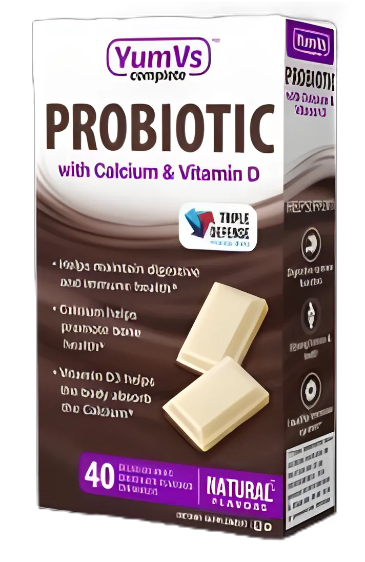 YumV's Probiotic Dietary Supplement Chewable Tablets 40ct - 8080-04