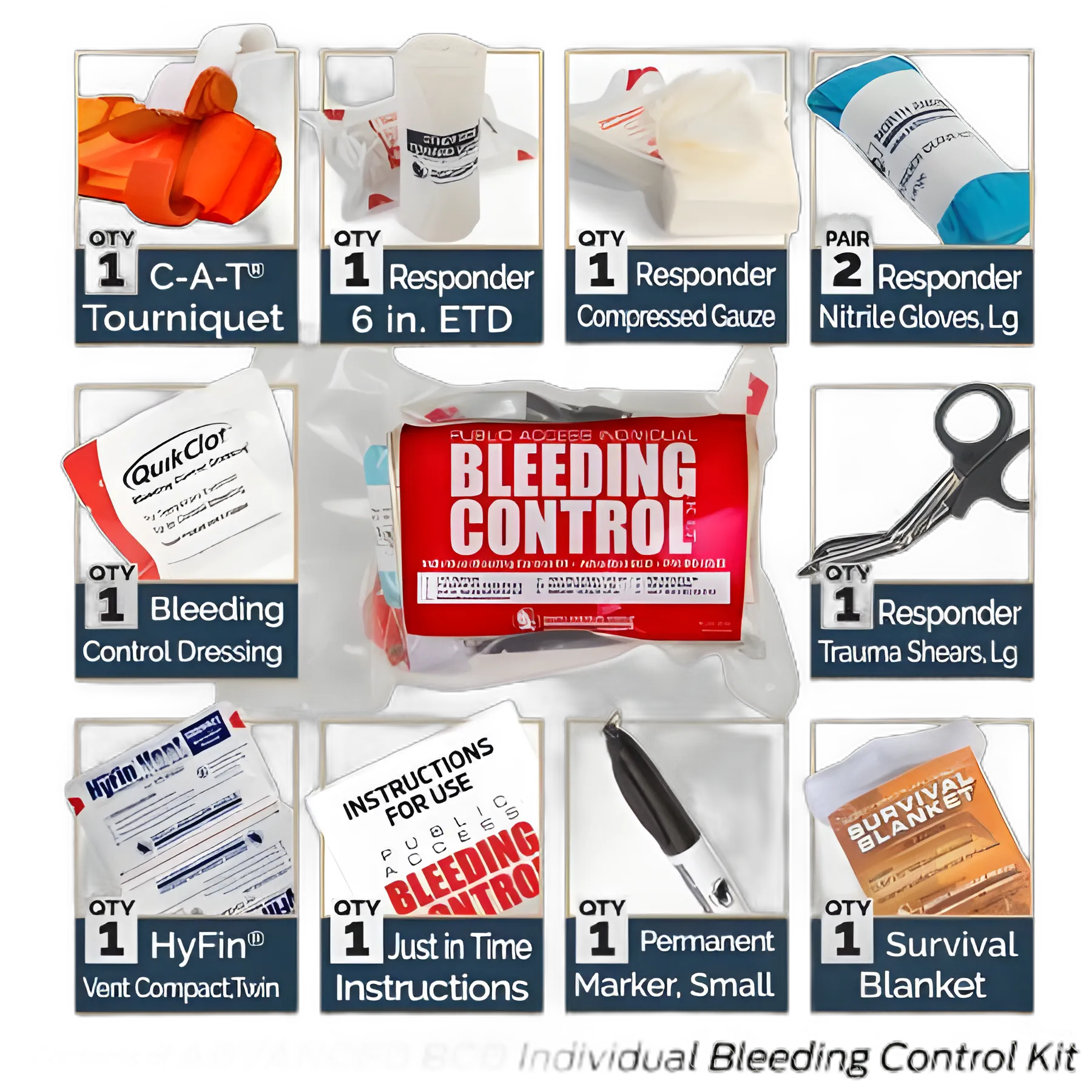 Advanced Bleeding Control Kit by North American Rescue - 80-0522