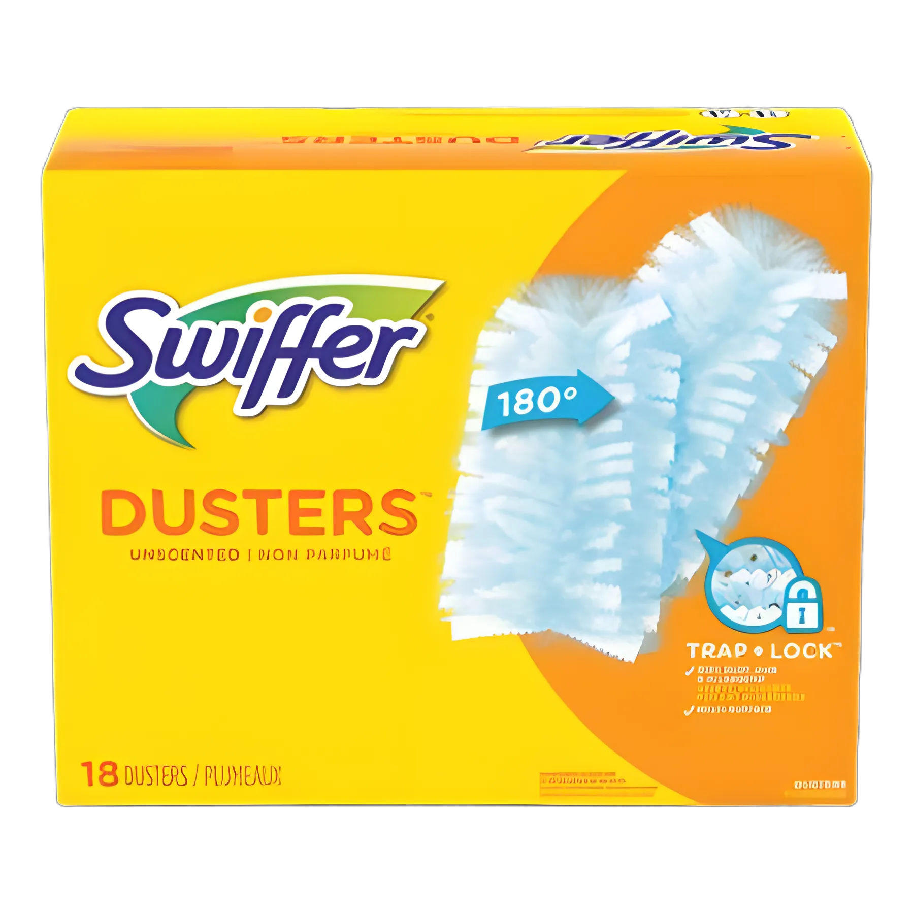 Refillable Dusters with Dust Lock Fiber, Light Blue, 18/Box - Swiffer® Compatible