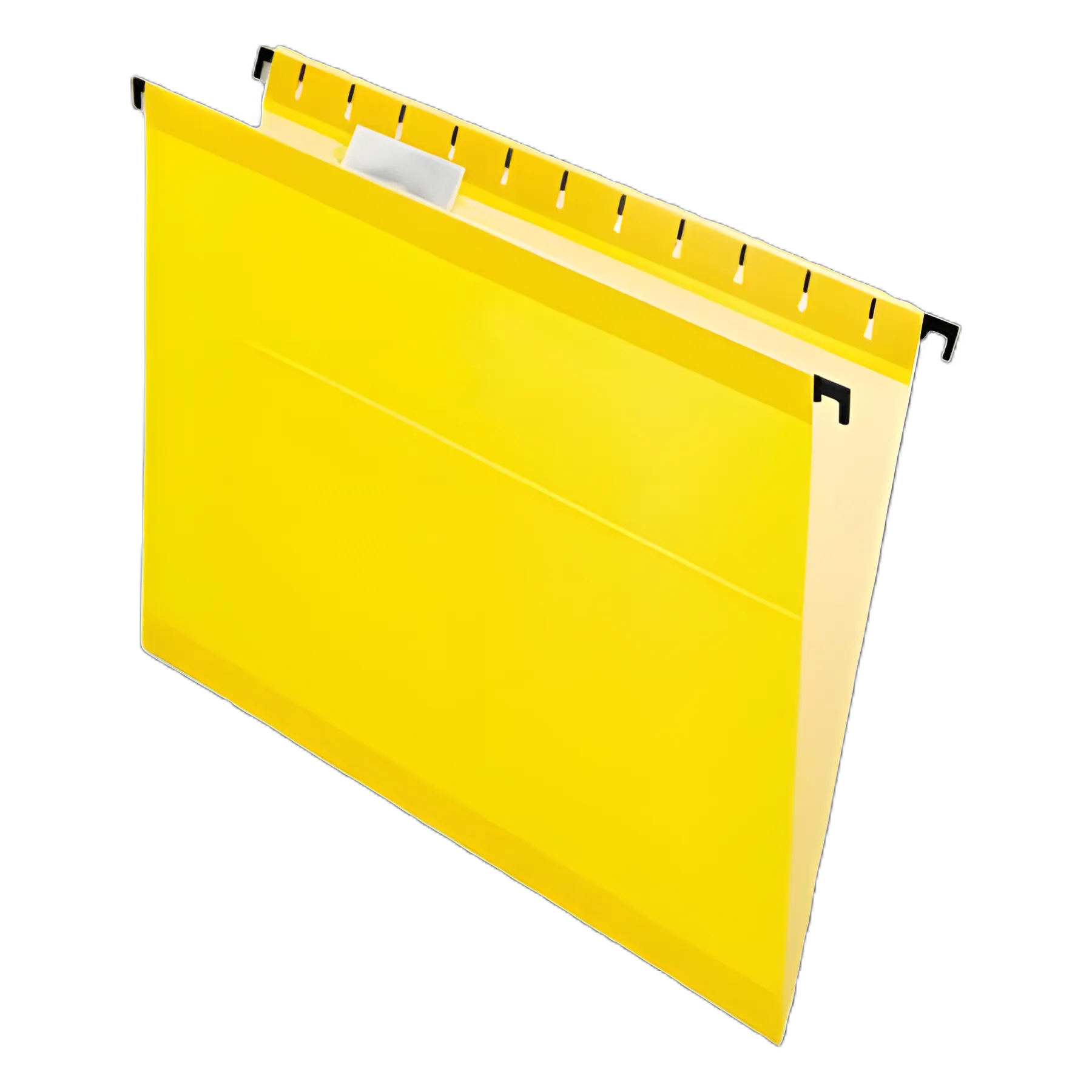 SureHook Hanging Folders, Letter Size, 1/5-Cut Tabs, Yellow, 20/Box