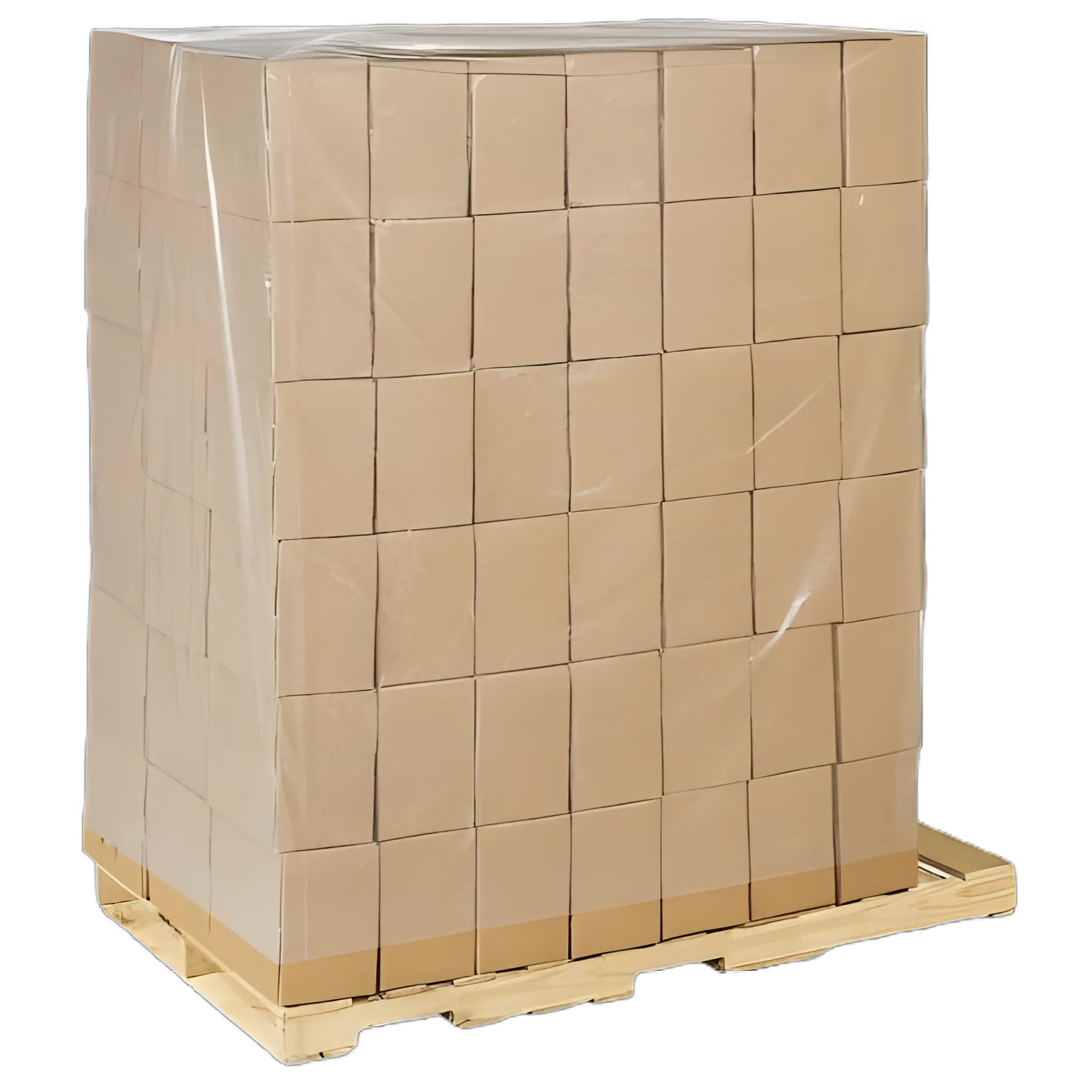 Uline Clear Plastic Pallet Cover 58 x 46 x 96 Inch for Medical Supplies