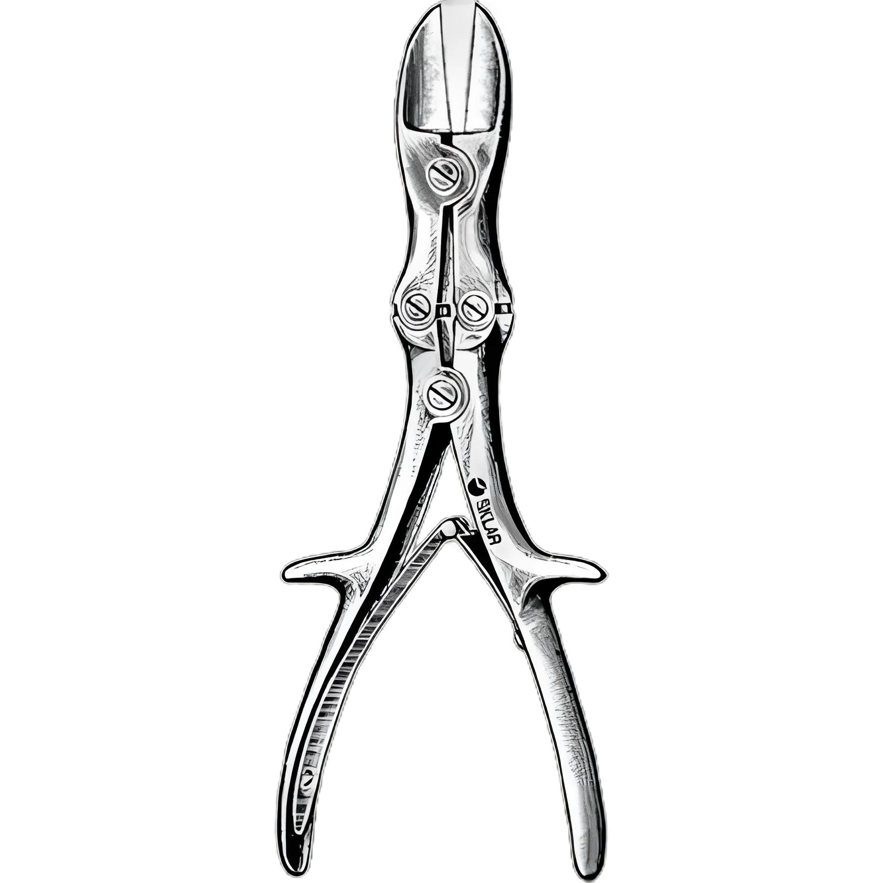 Bone Cutting Forceps Sklar® Stille-Liston 10-1/2 Inch Length OR Grade Stainless Steel NonSterile NonLocking Plier Handle with Spring Straight Sharp Blades