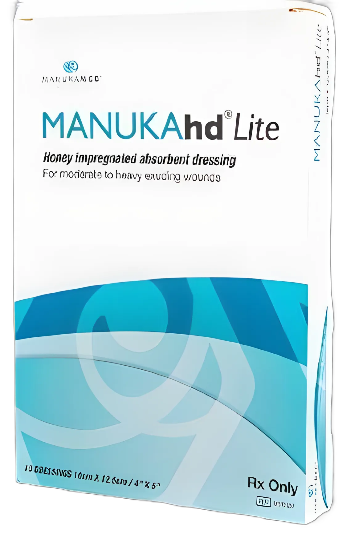 MANUKAhd Lite® Honey Impregnated Wound Dressing 4x5 Inch - Sterile for Moderate to Heavy Exudate