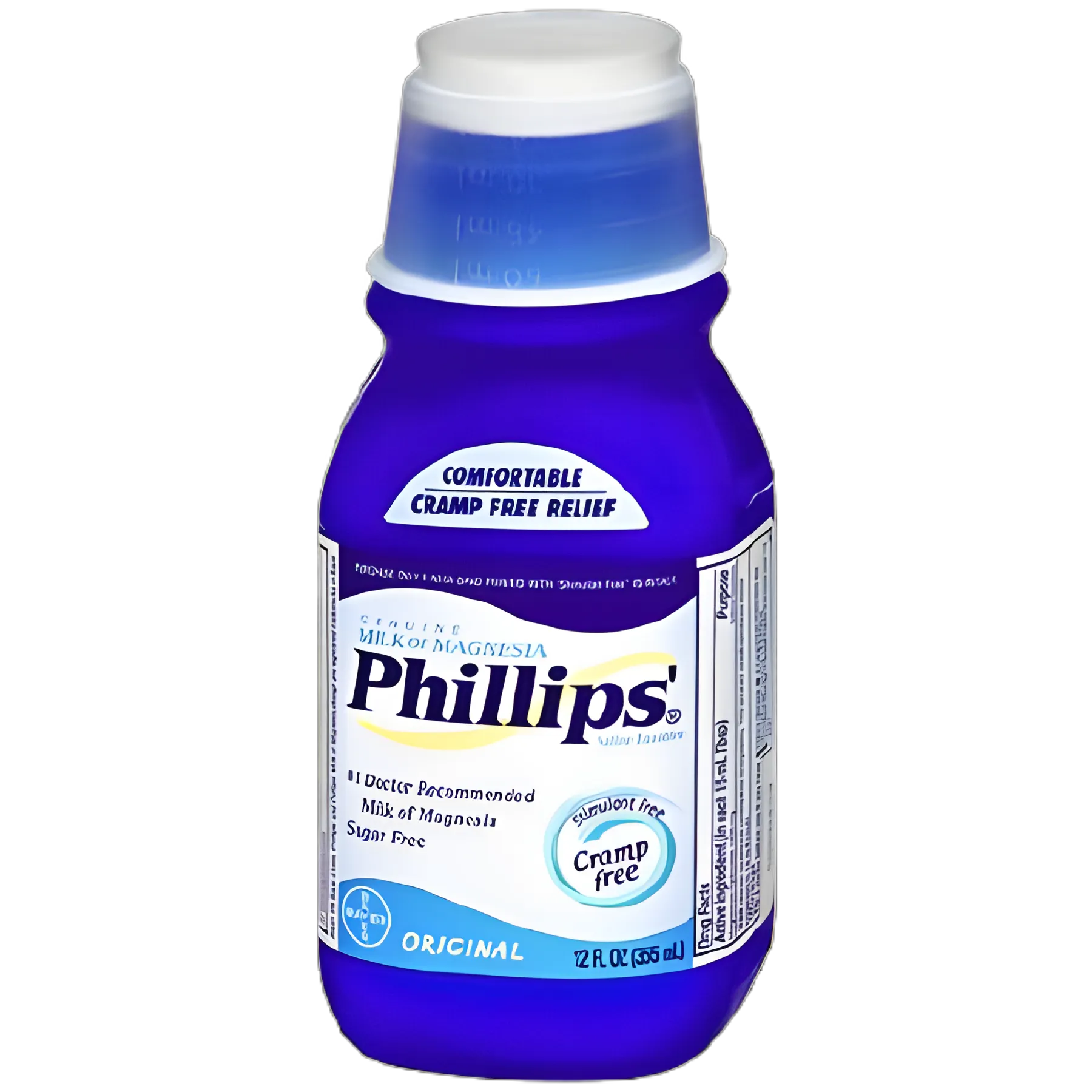Laxative Phillips'® Milk of Magnesia Original Flavor Liquid 12 oz. 400 mg / 5 mL Strength Magnesium Hydroxide
