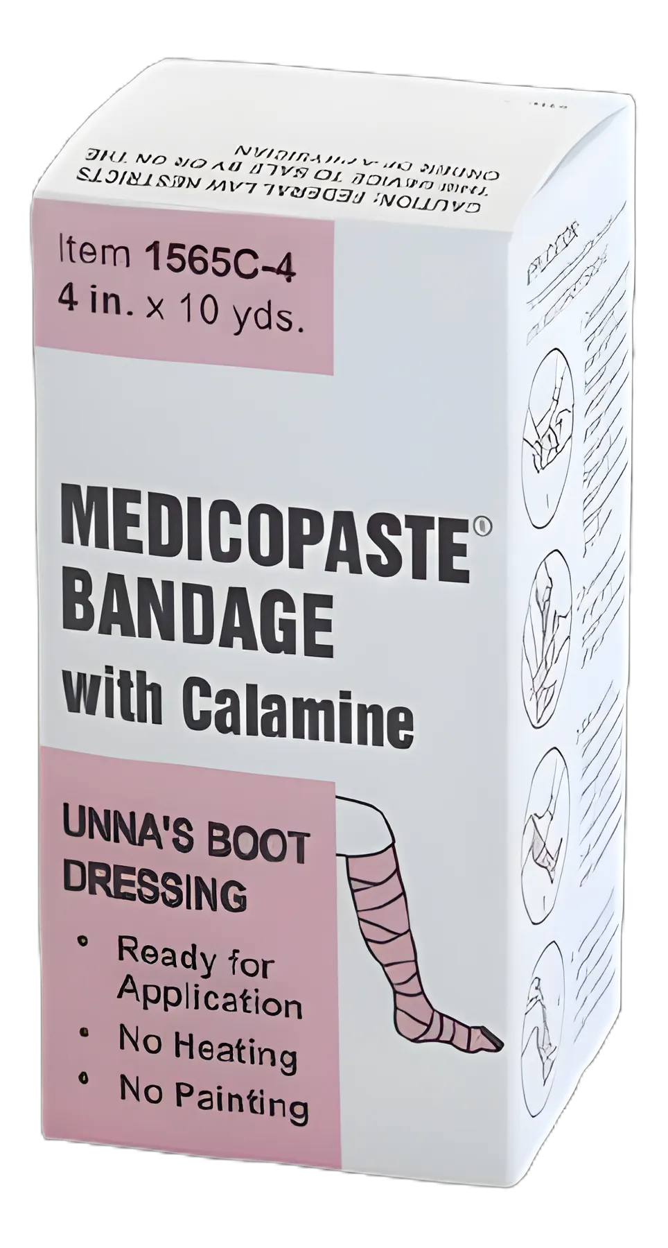 Unna Boot Medicopaste® Zinc Oxide 4 Inch X 10 Yard