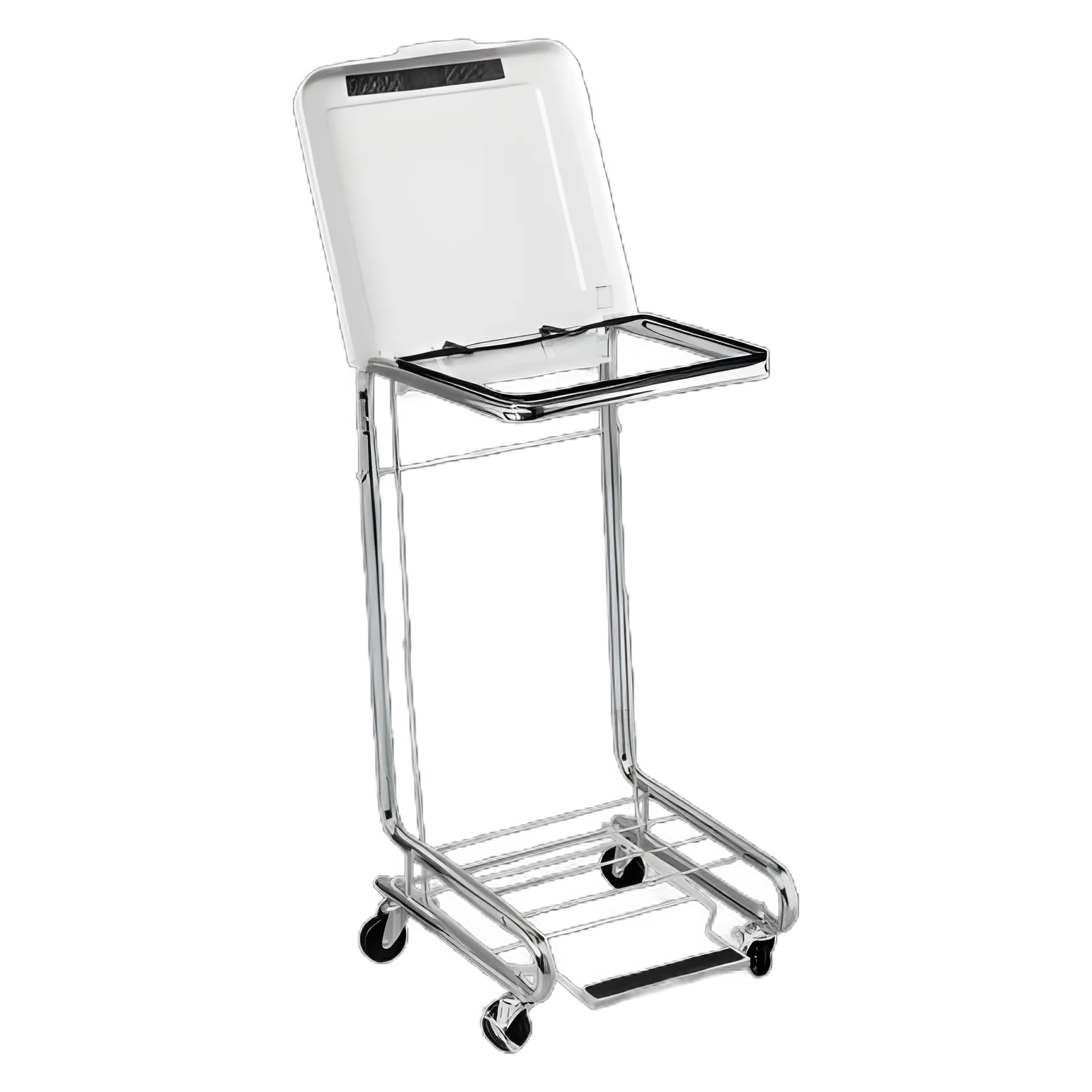 Hamper Stand Brewer Square Opening Foot Pedal Tilt-Top Lid