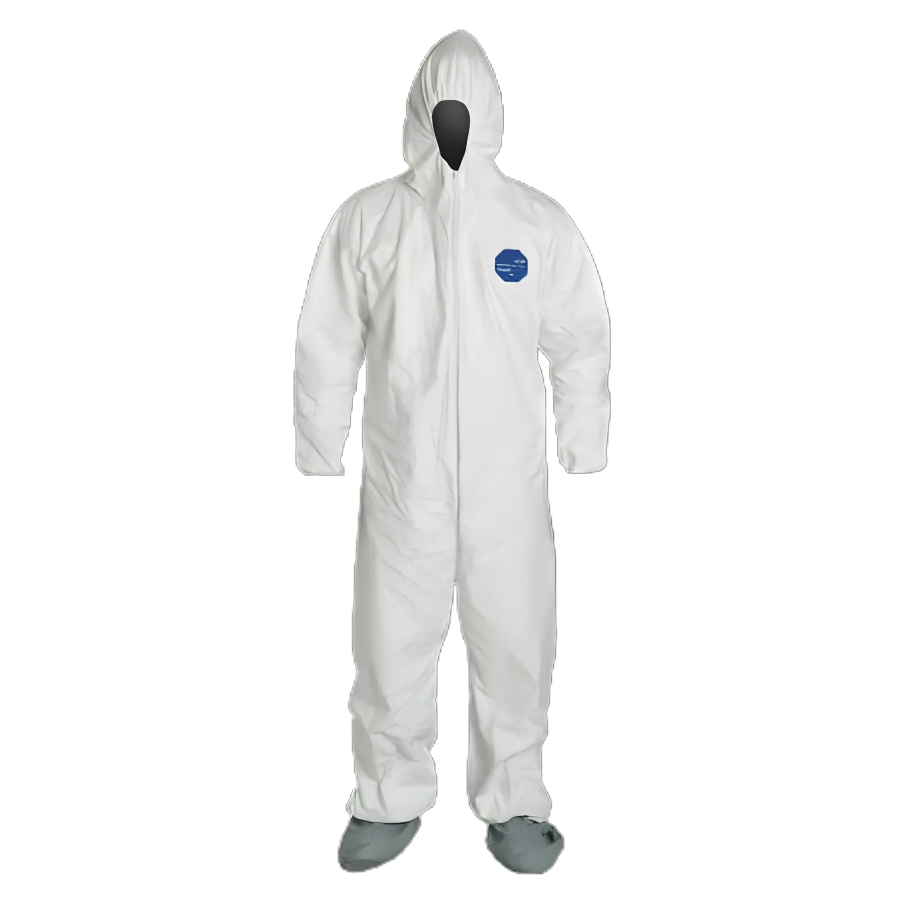 Coverall with Hood DuPont™ Tyvek® 400 X-Large White Disposable NonSterile