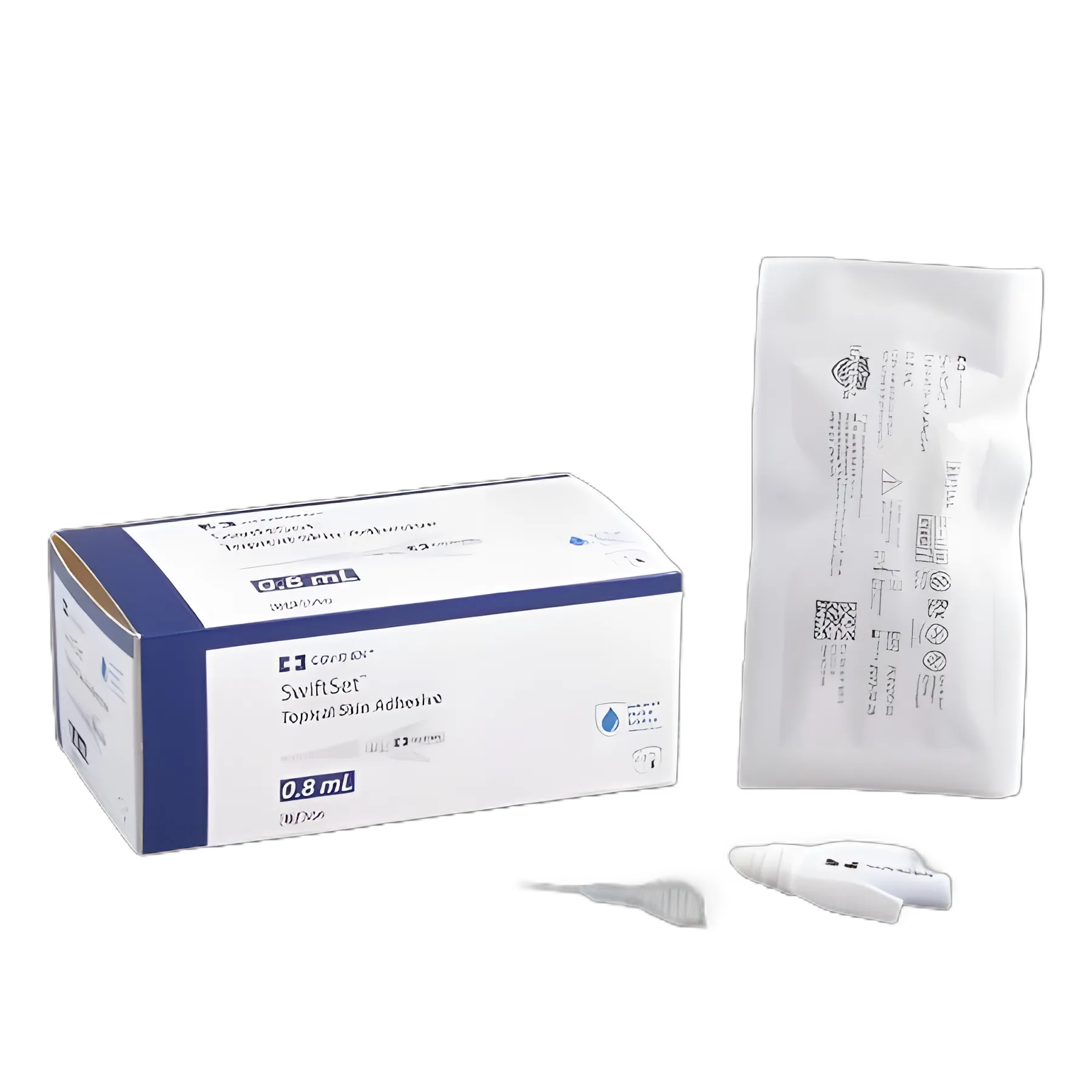 Skin Adhesive SwiftSet™ 0.8 mL Liquid Precision and Dome Applicator Tip n-Butyl-2 Cyanoacrylate