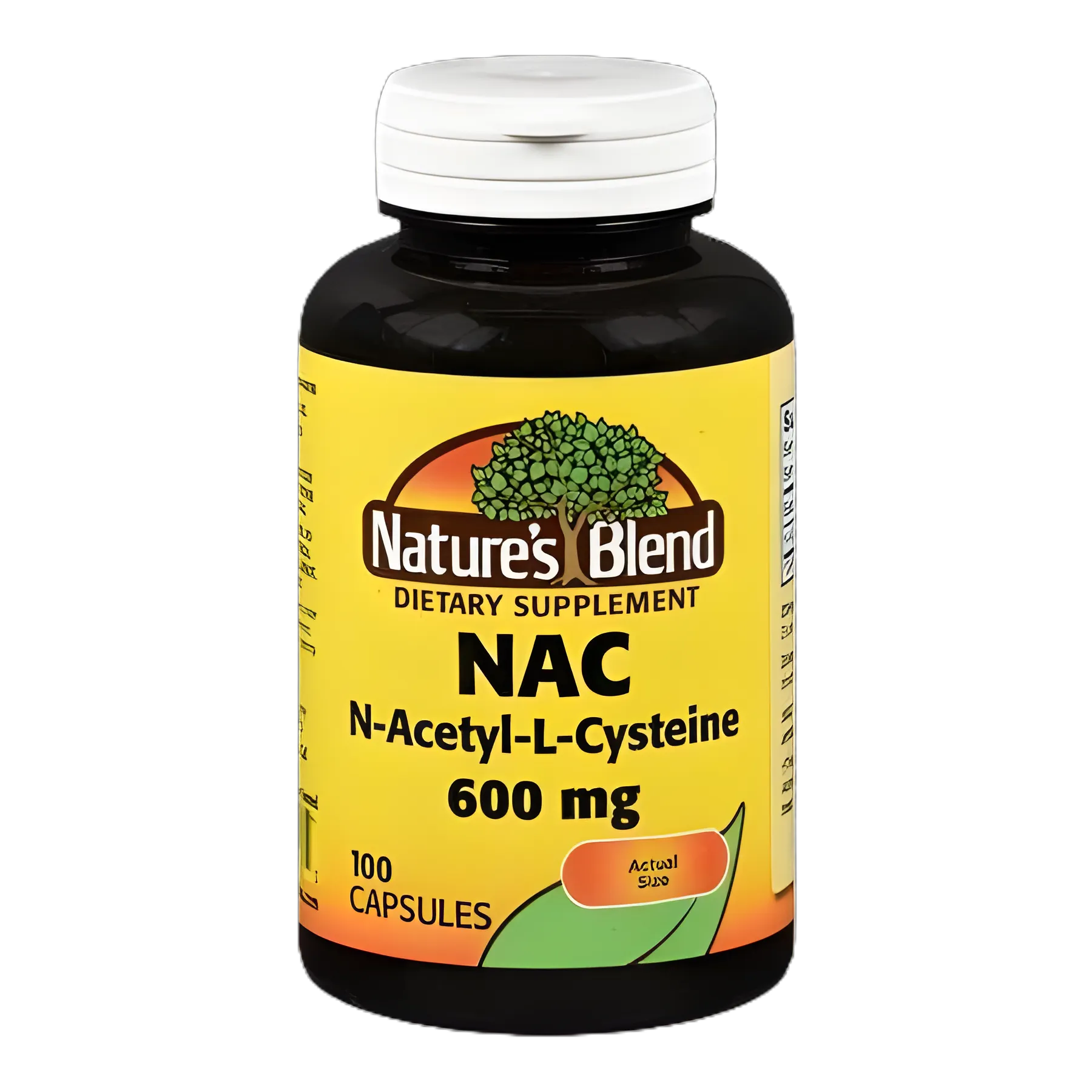 Nature's Blend Acetylcysteine 600mg Dietary Supplement Capsules - 100 Count