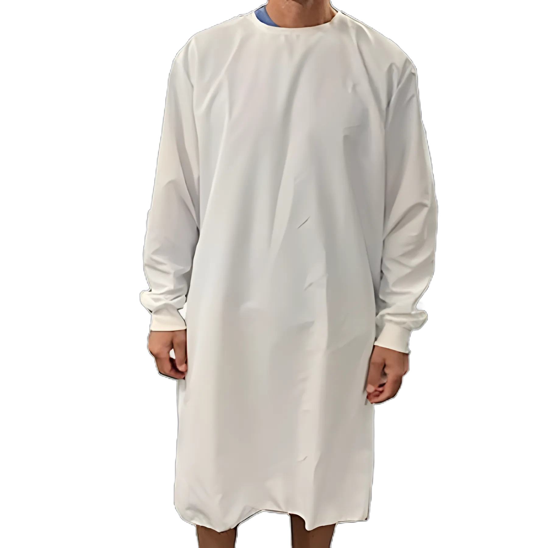 Reusable Non-Sterile Protective Procedure Gown - Polyester, One Size Fits Most