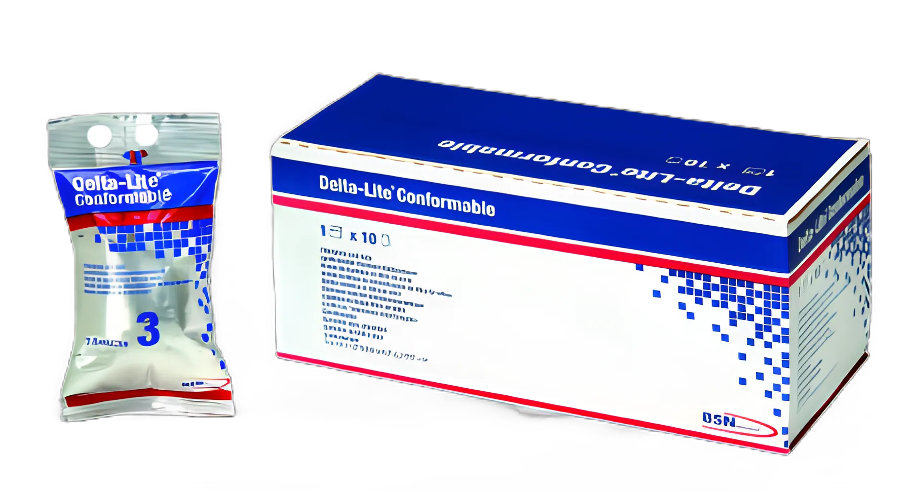 Cast Tape Delta-Lite® Conformable 3 Inch X 12 Foot Fiberglass Red