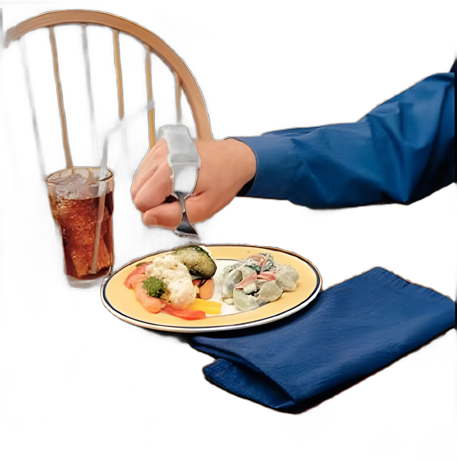 ADL Utensil Holder Roylan® 3-3/4 to 4-3/4 Inch MCP Width
