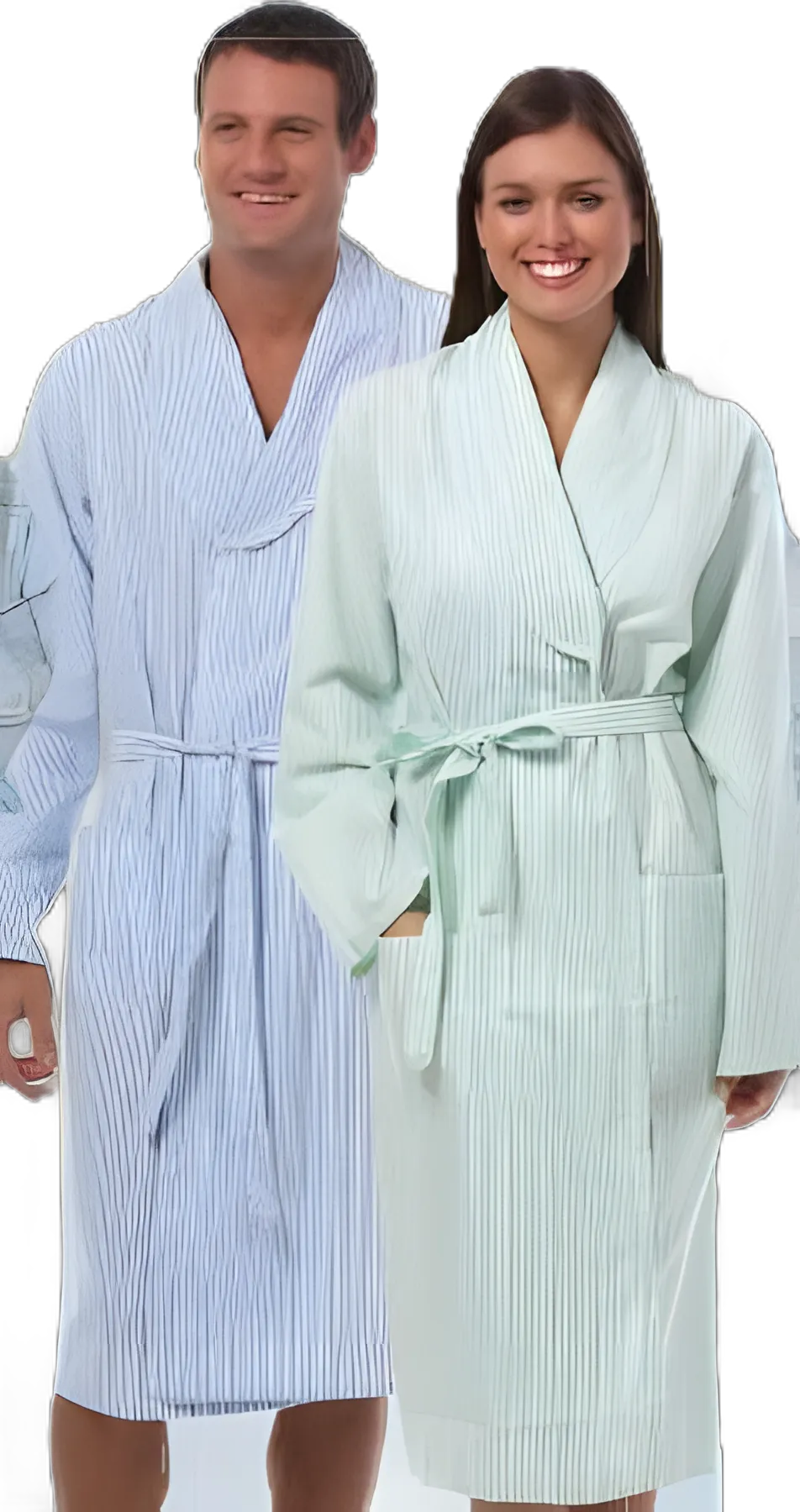 Patient Robe Unisex X-Large Green Stripe
