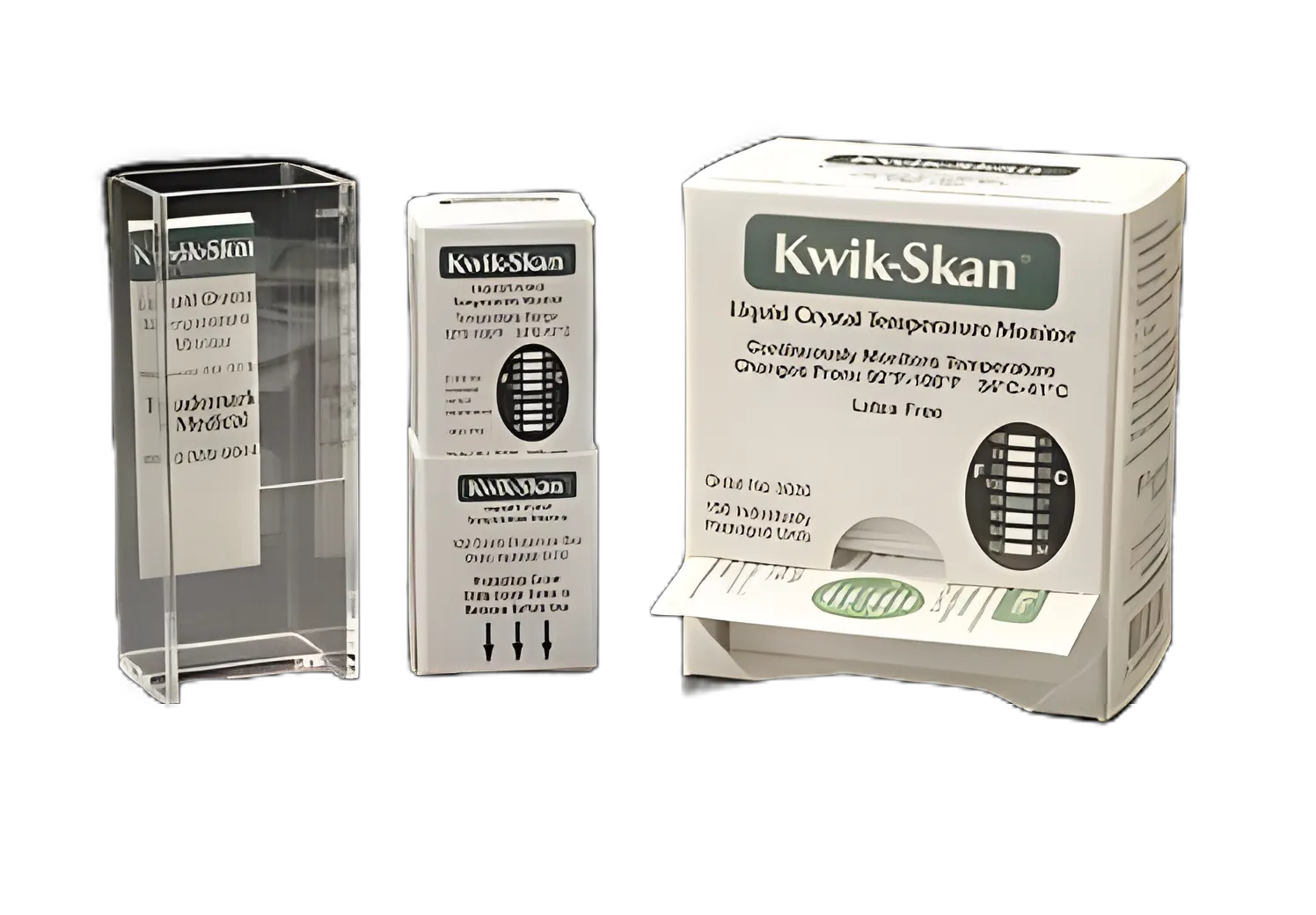 Single Patient Forehead Thermometer Kwik-Skan 34 to 41 °C / 92 to 106 °F Line Indicator Display