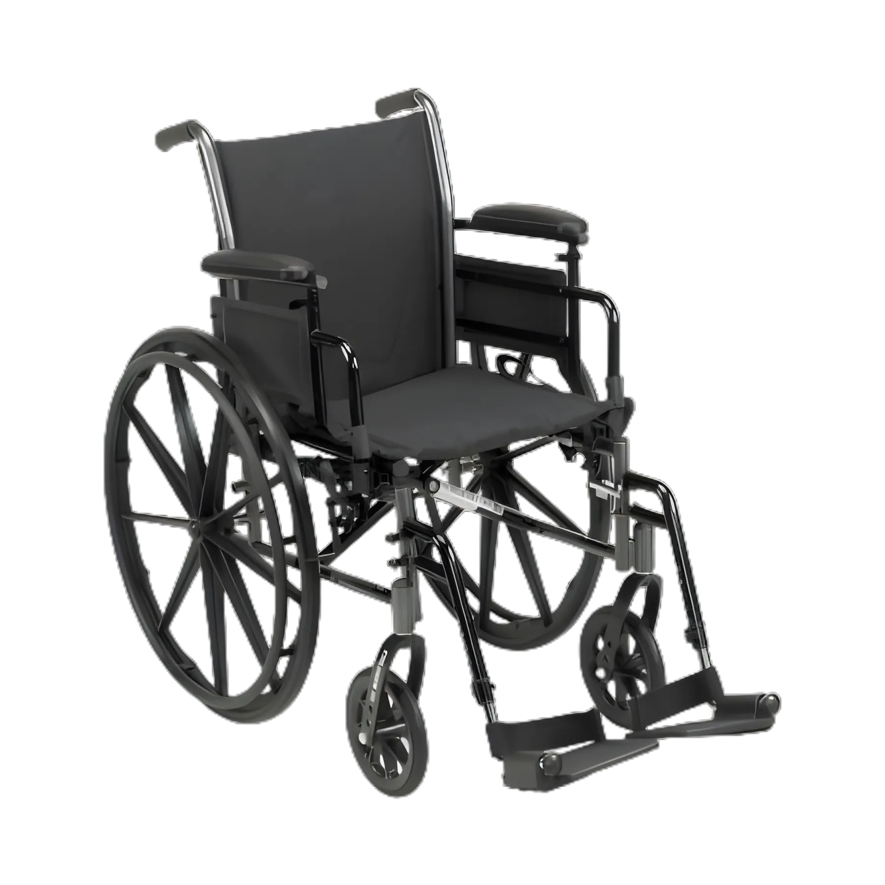 McKesson Lightweight Wheelchair, Dual Axle, 20-inch Seat, Elevating Leg Rests, 300 lbs. Capacity