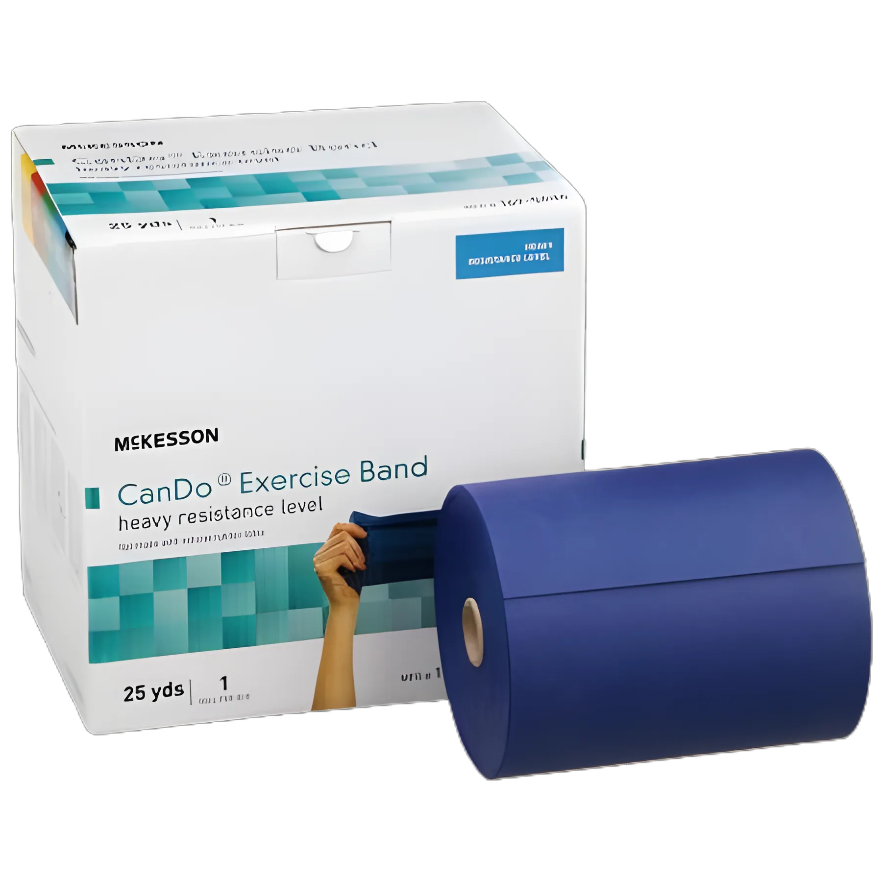 McKesson CanDo® Blue Heavy Resistance Band, 5 Inch X 25 Yard, Non-Latex
